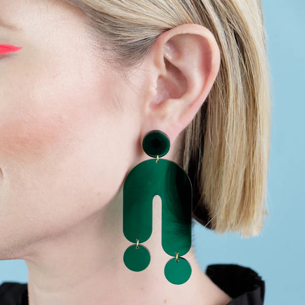Trip Earrings - Green | Combinist Goods