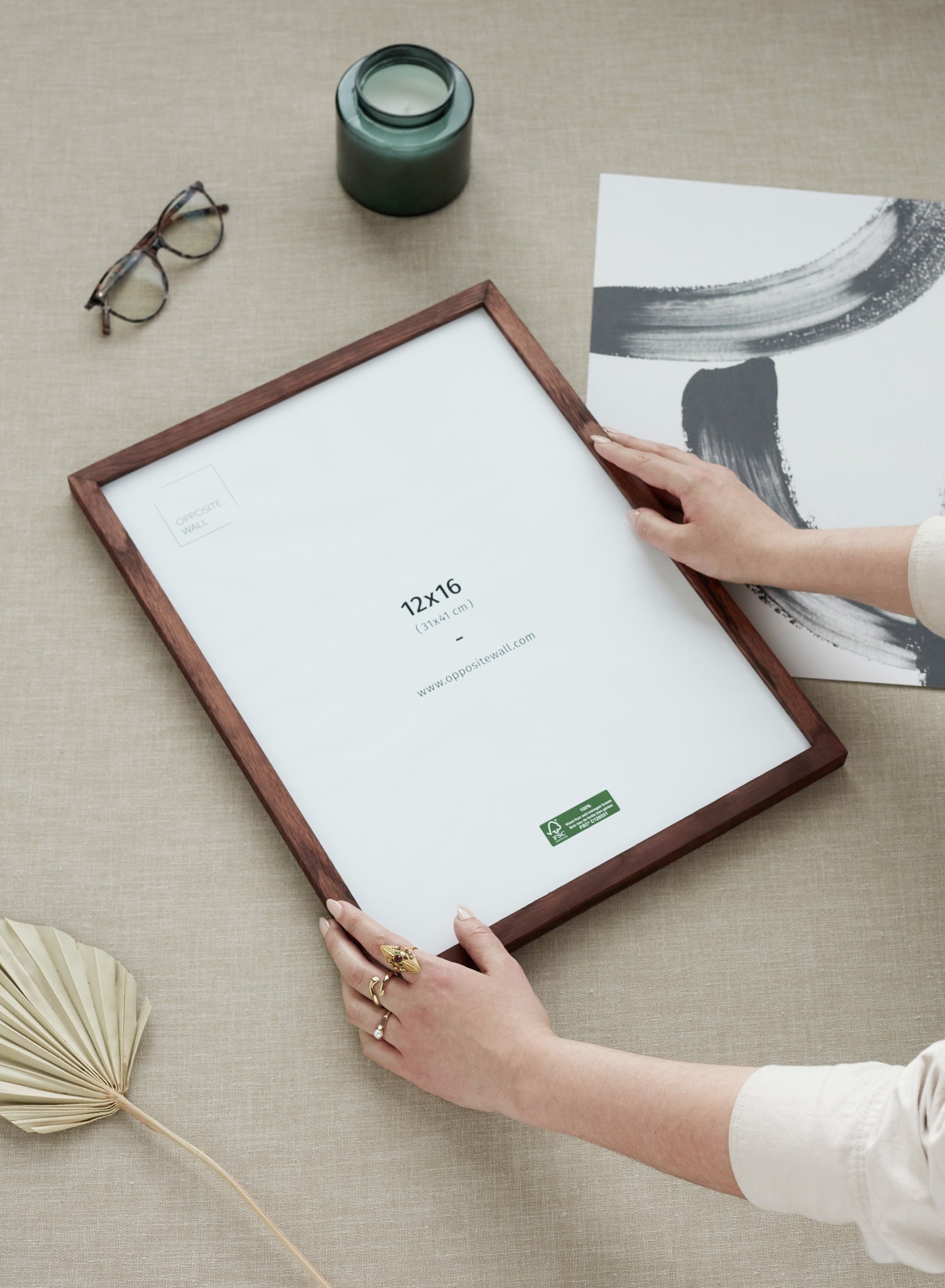 Dark Oak Frame, 11x17 in | 28x43 cm