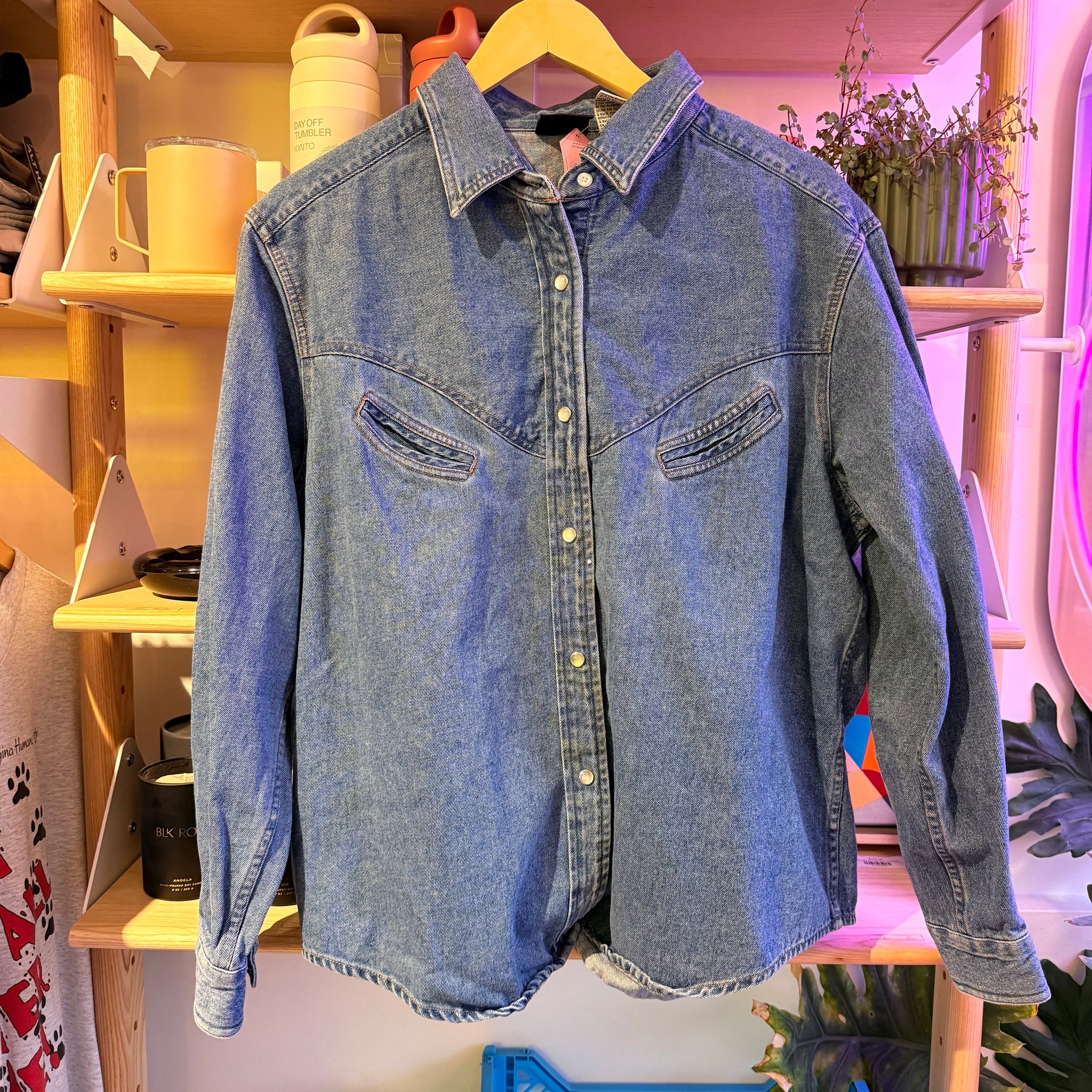 Denim Western Shirt | L
