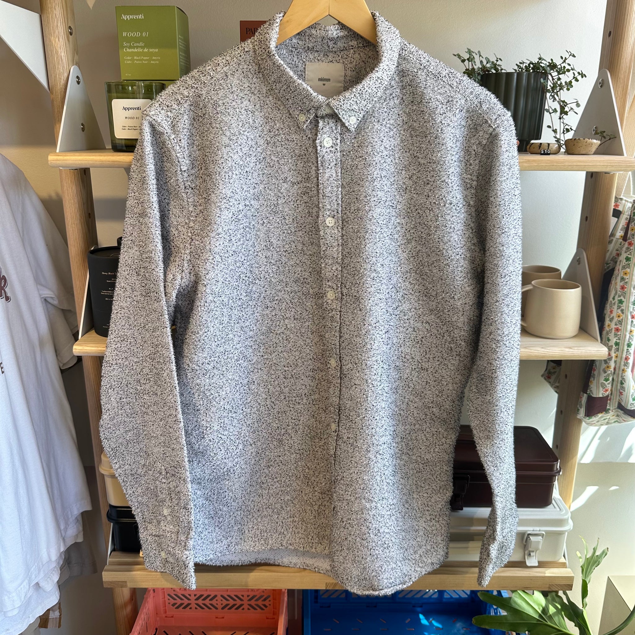 Speckled Button Up | M