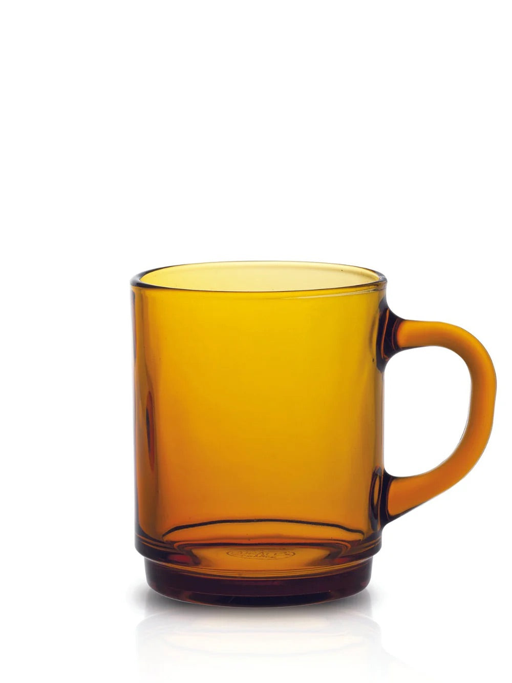 Versailles Glass Mug | Amber | Set of 2