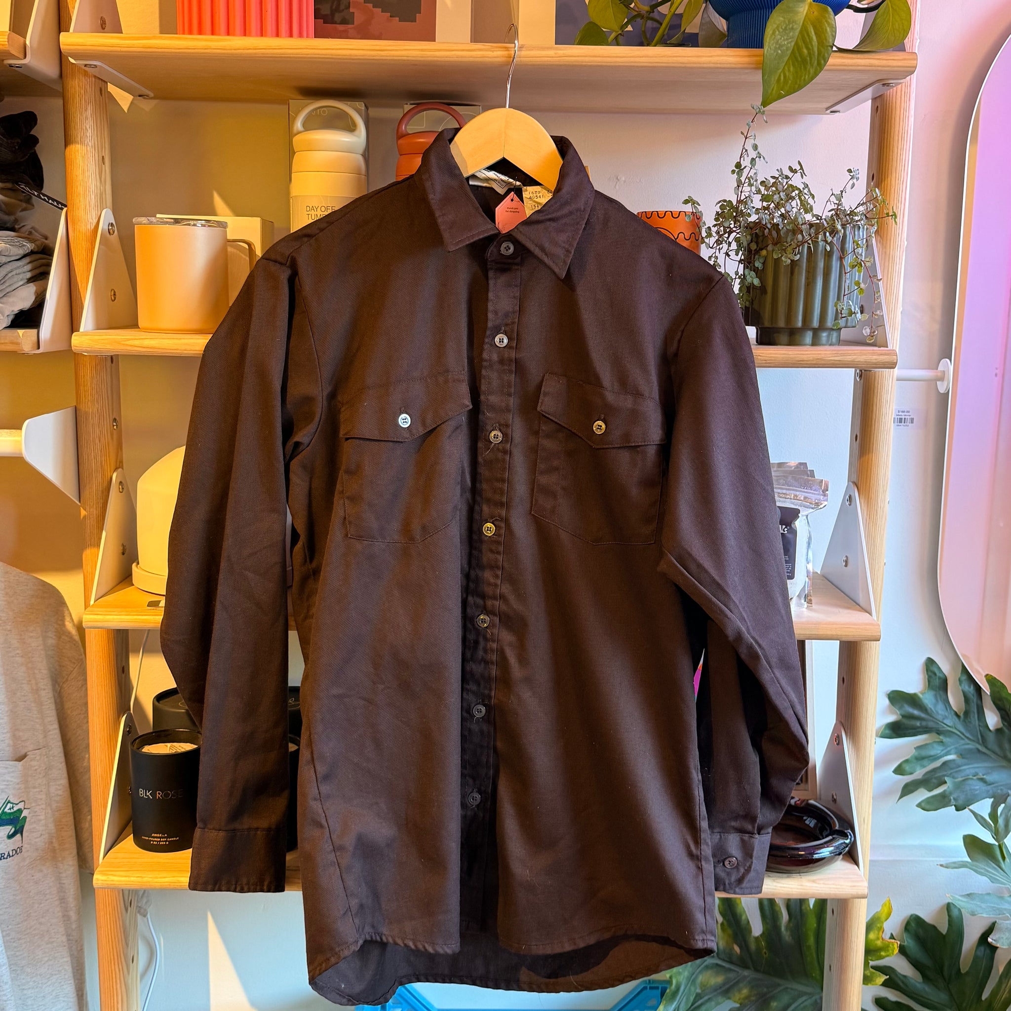 Sears Brown Button Up | M