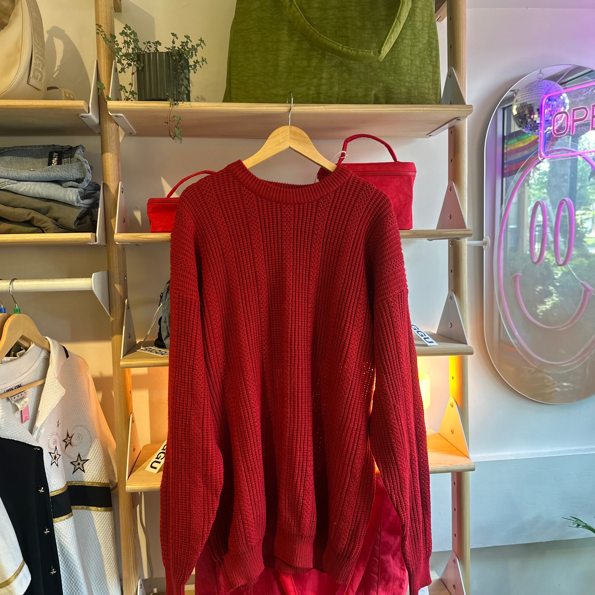 Red Knit Sweater | 2XL