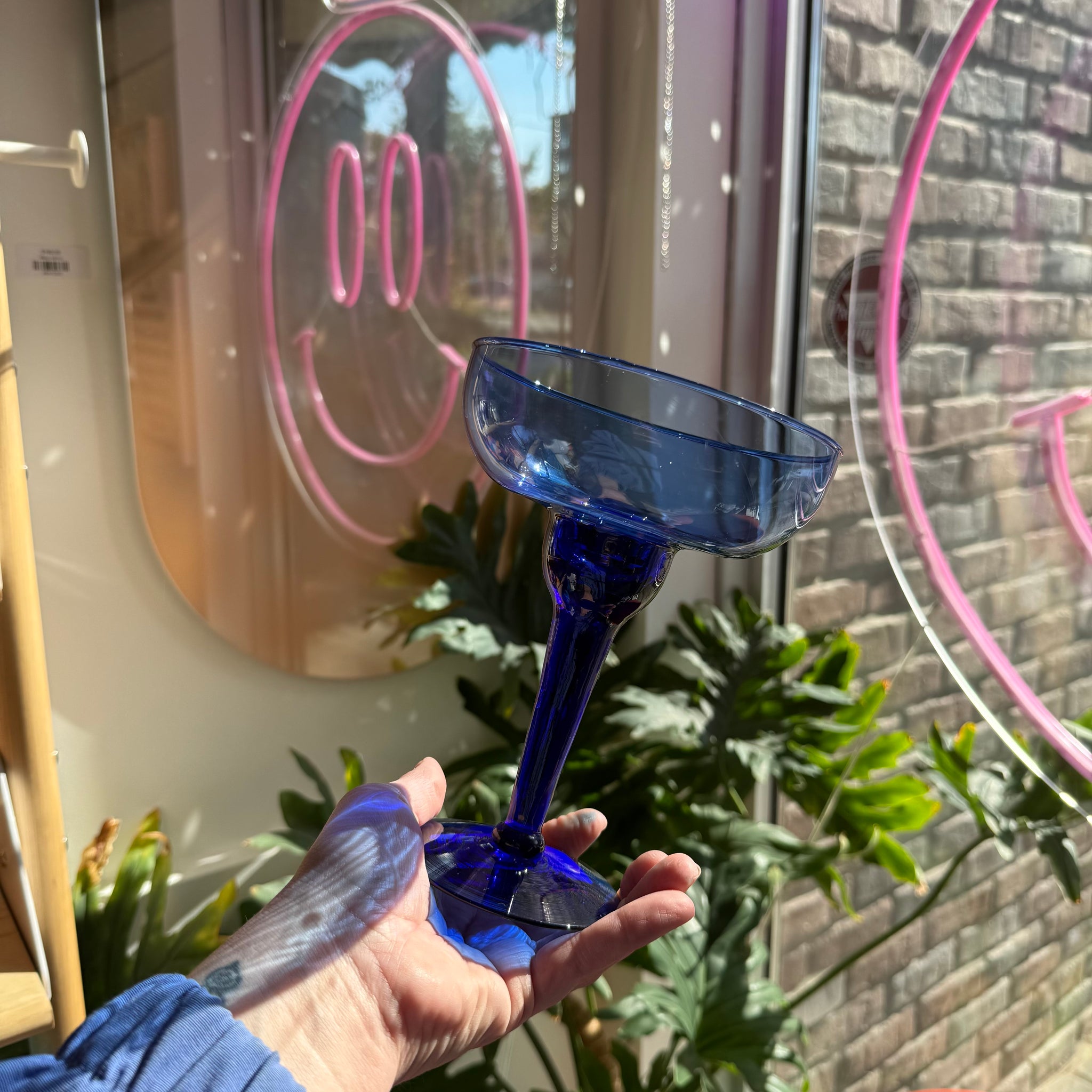 Blue Margarita Glasses | Set of 4
