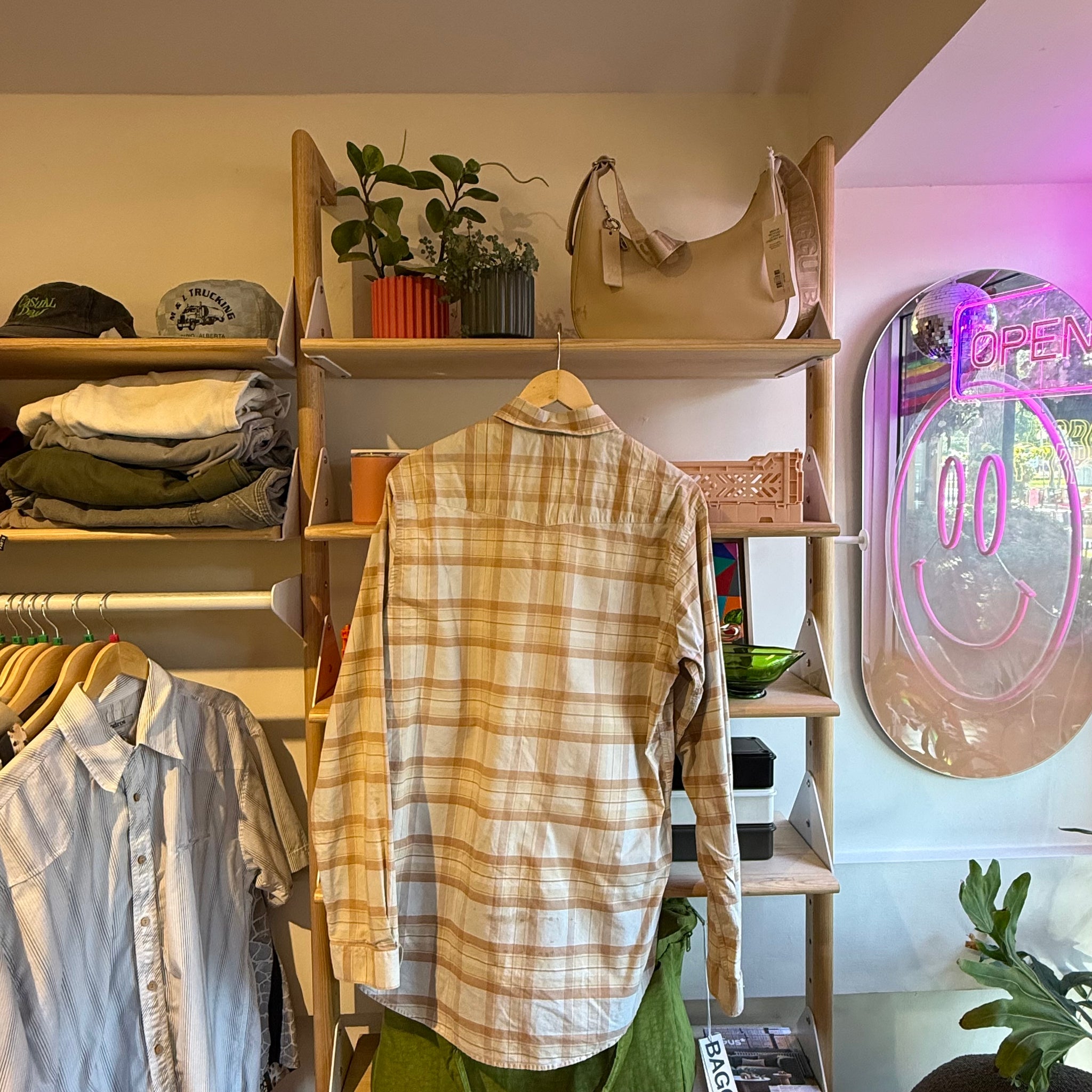 Tan Western Shirt | L