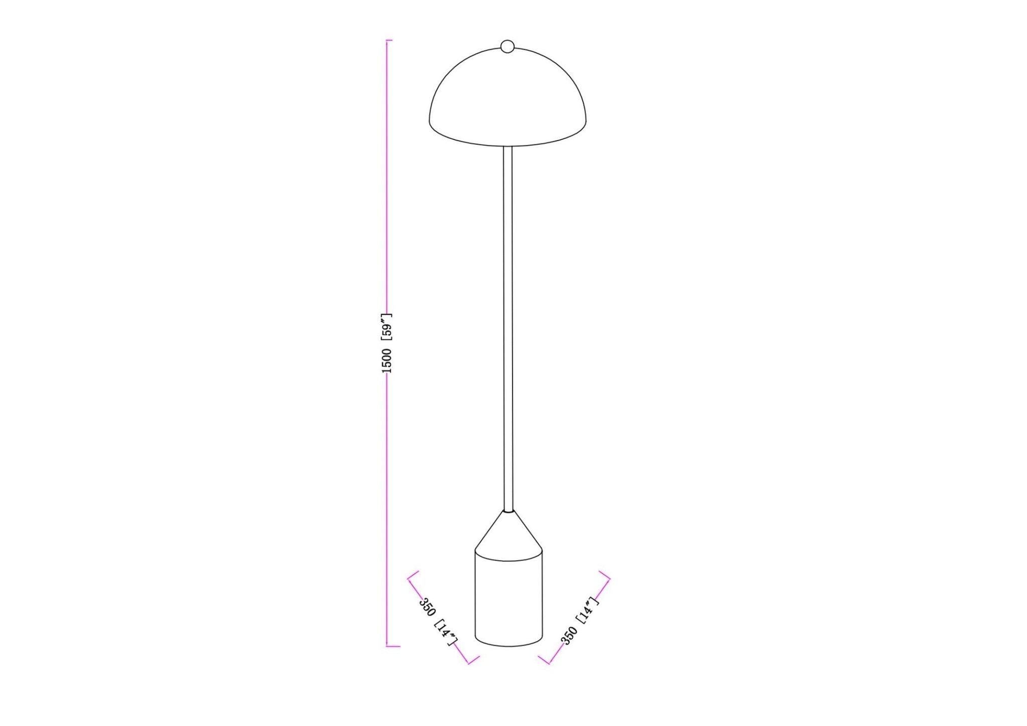 Elder Accent Floor Lamp | White