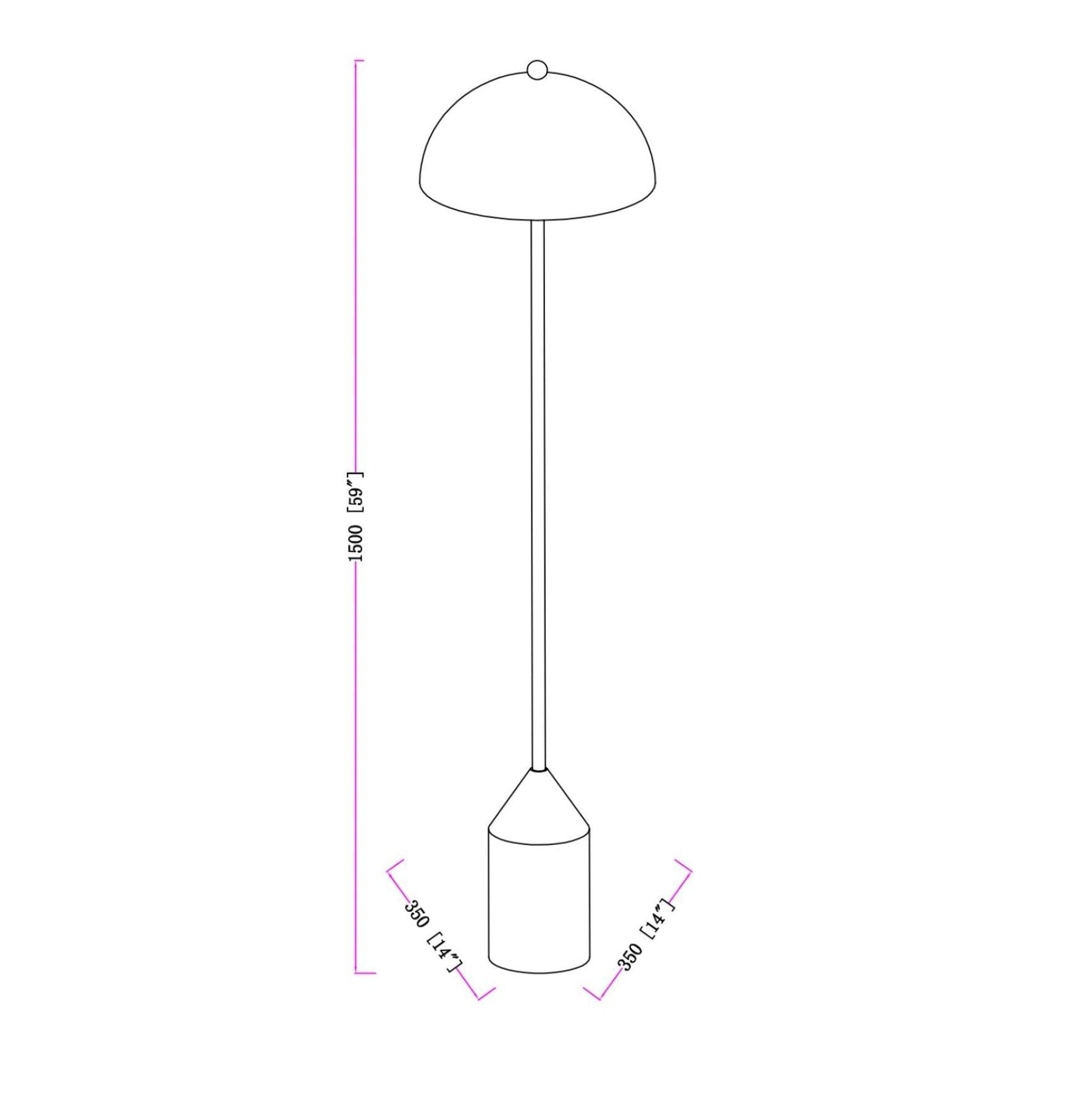 Elder Accent Floor Lamp | Gold