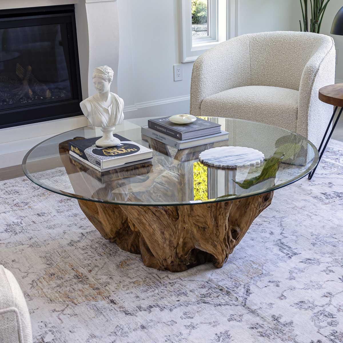 Natura Round Root Coffee Table - S