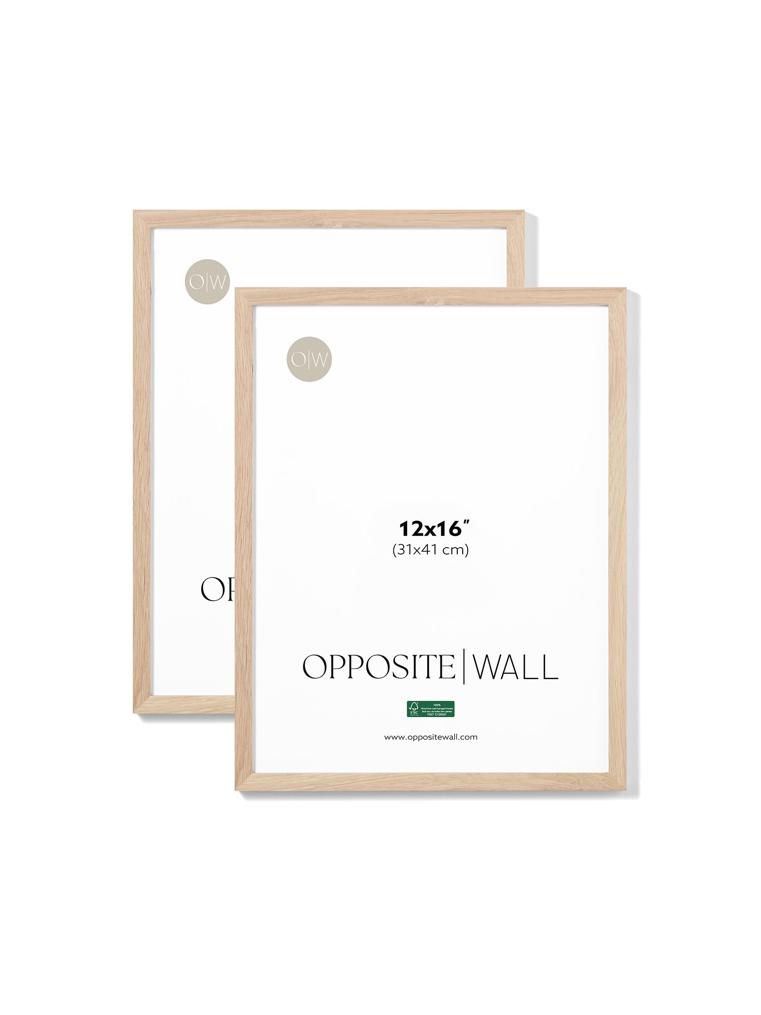 Solid Oak Frame (2 Pack), 12x16 in | 31x41 cm