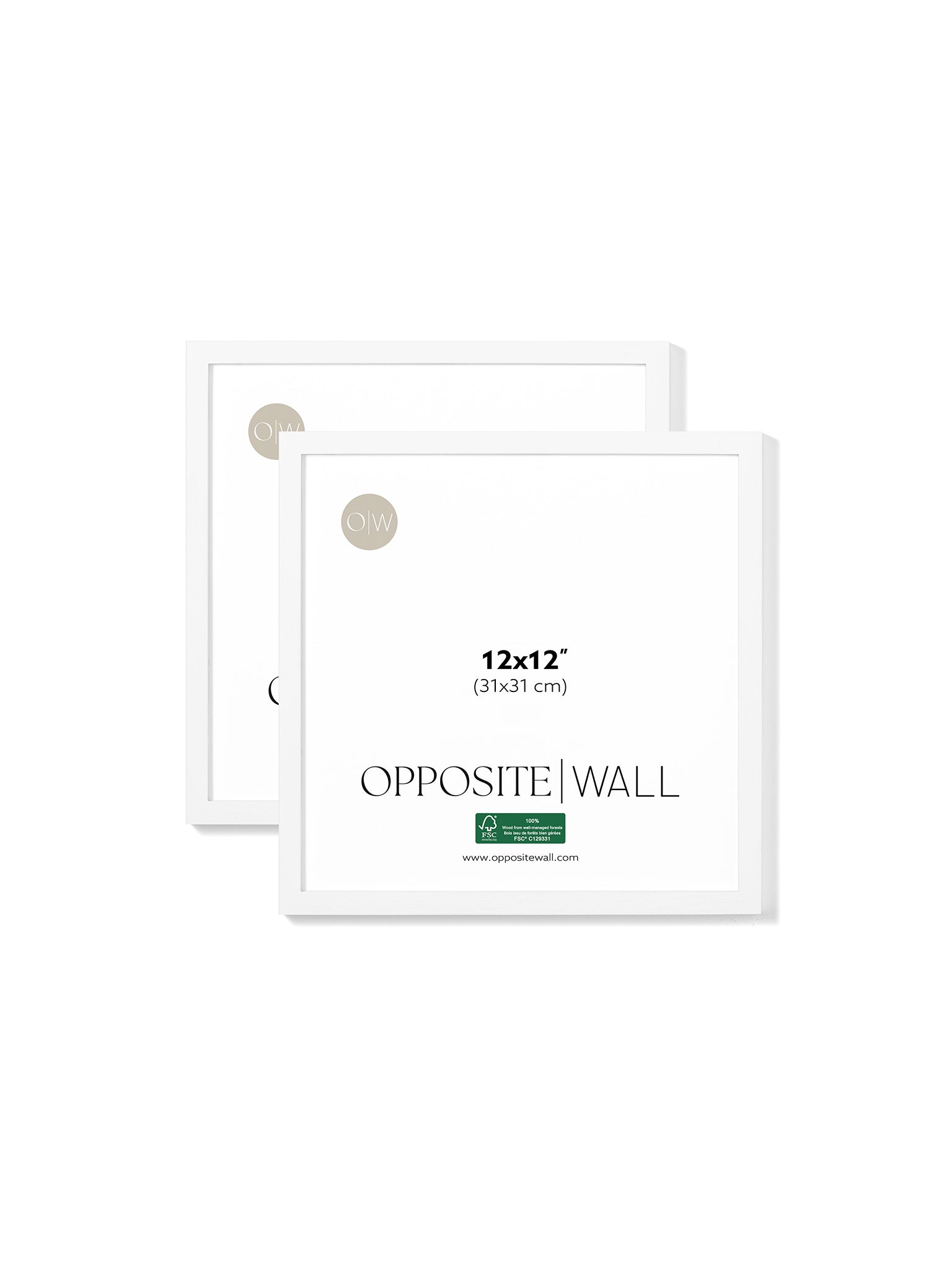 White Oak Frame (2 Pack), 12x12 in | 31x31 cm