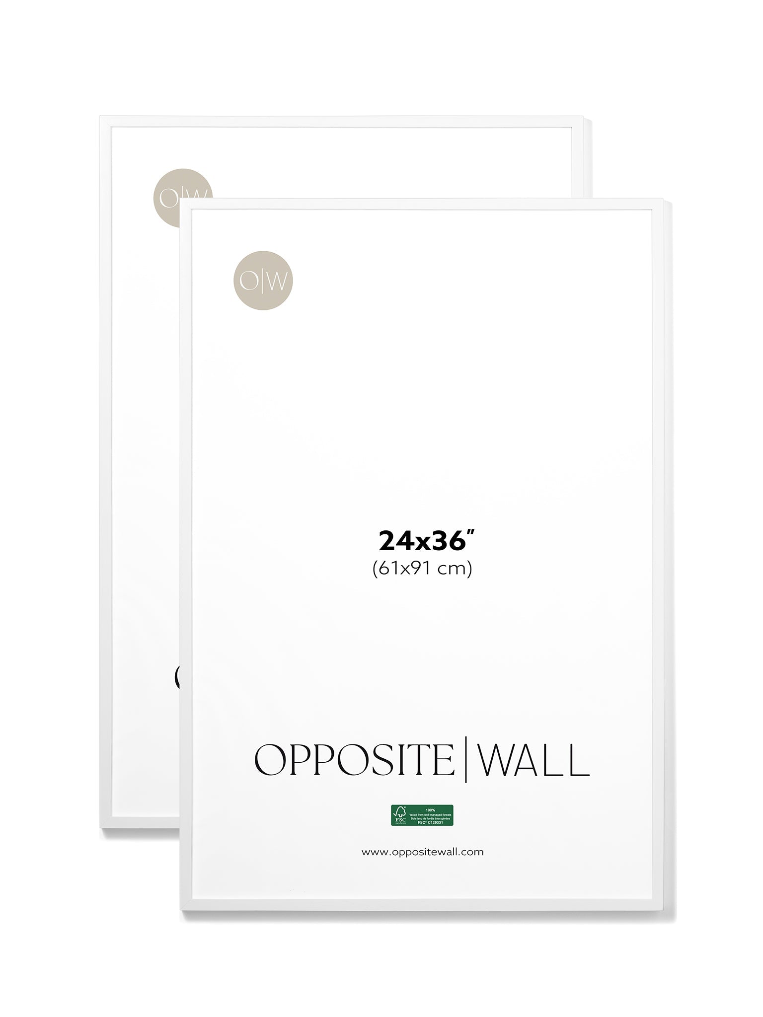 White Oak Frame (2 Pack), 24x36 in | 61x91 cm
