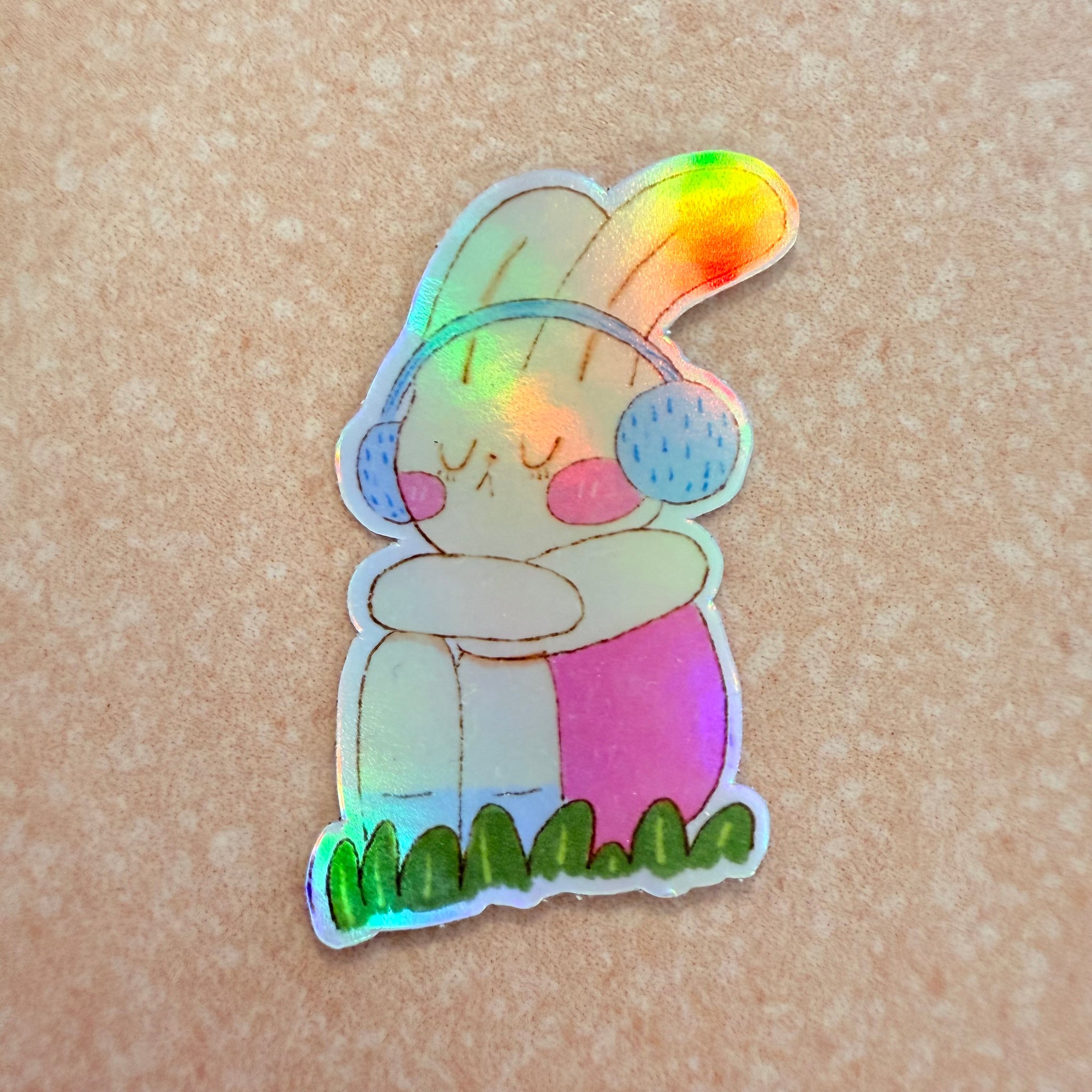 Holographic Bun Sticker