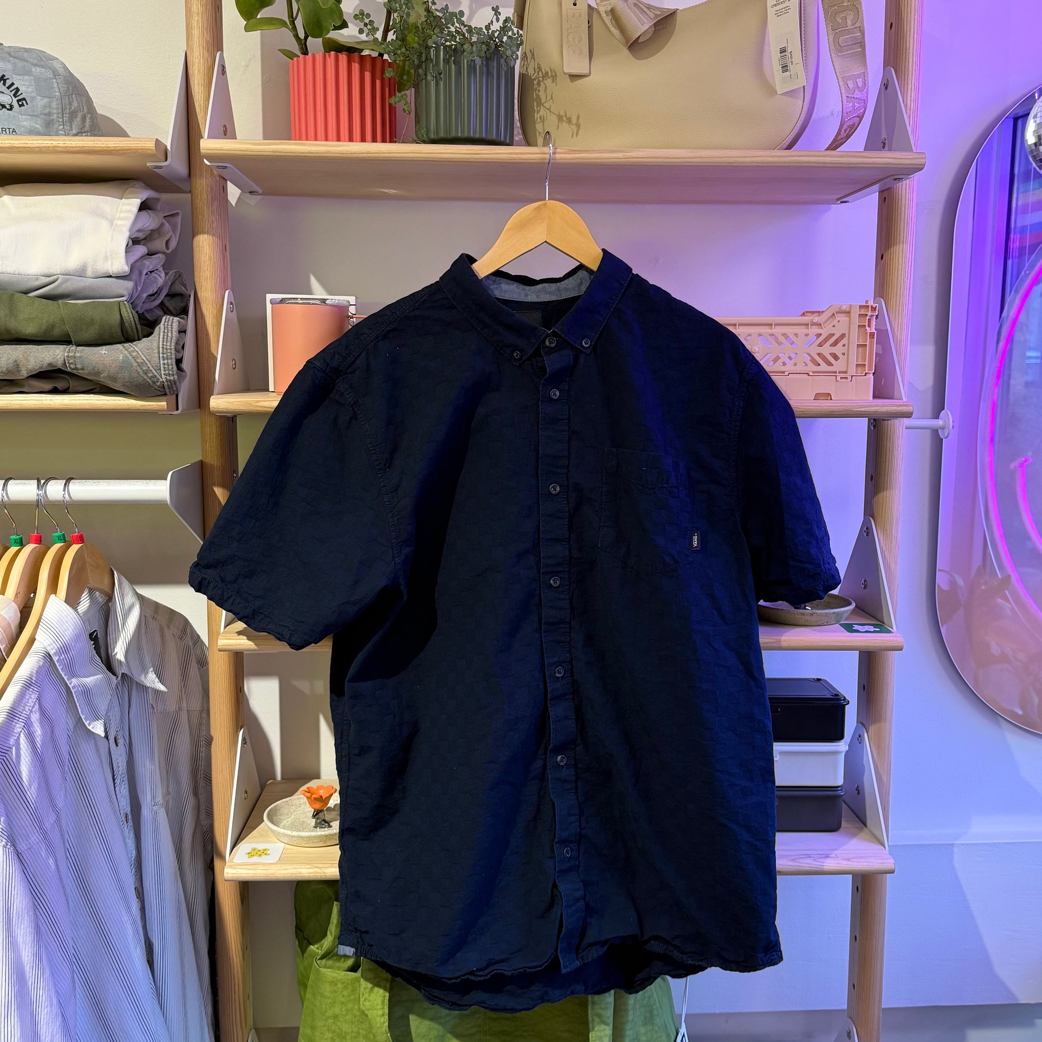 Checker Button Up | XL