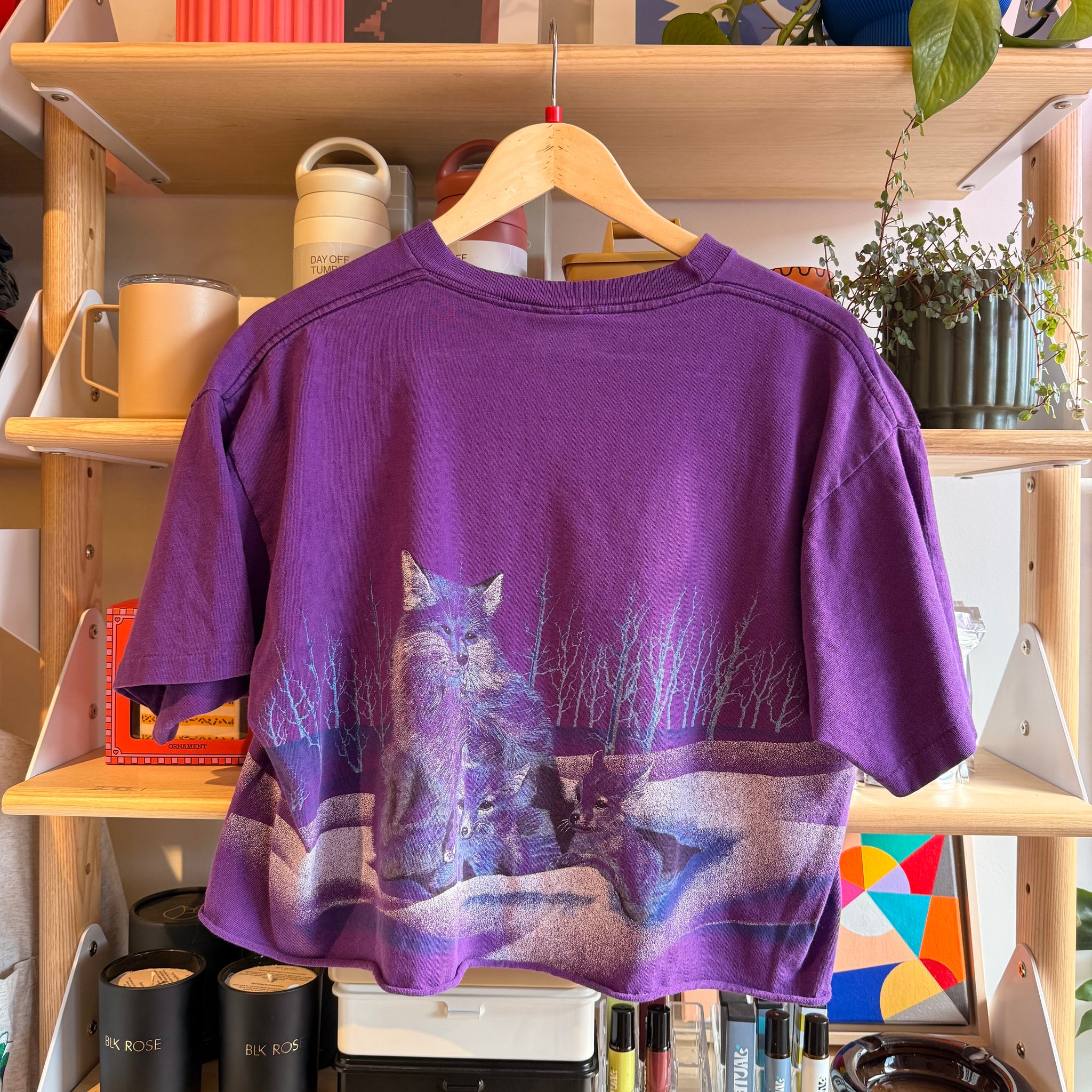 Foxes Cropped Tee | L