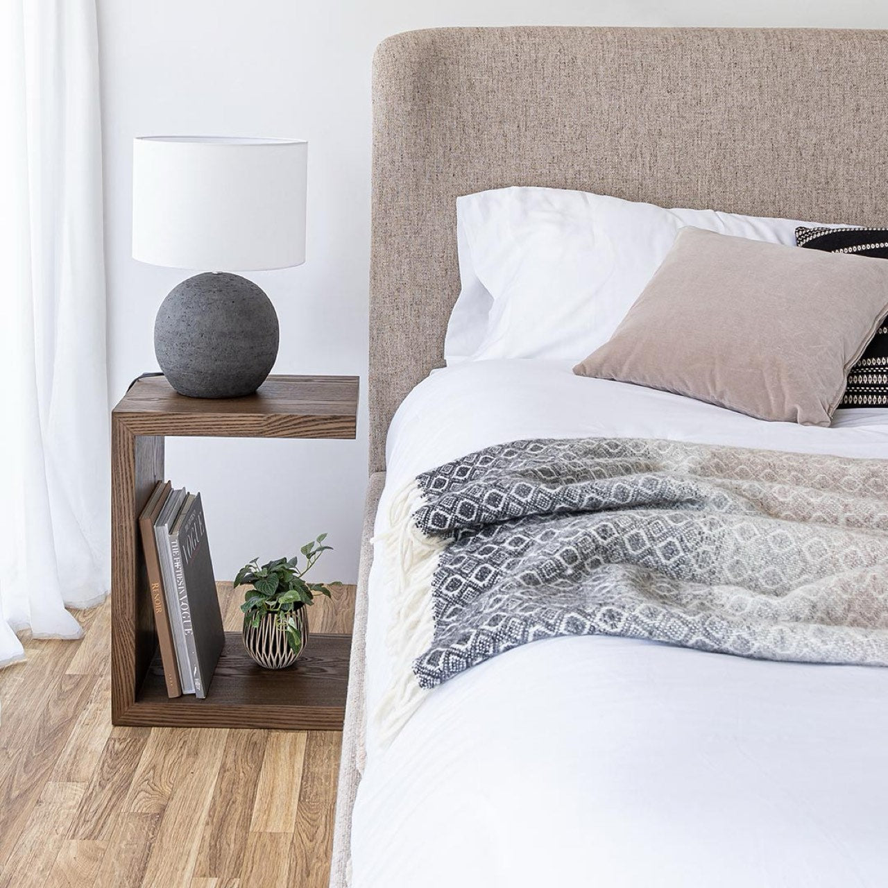 Faye Queen Bed Short - Perfect Taupe