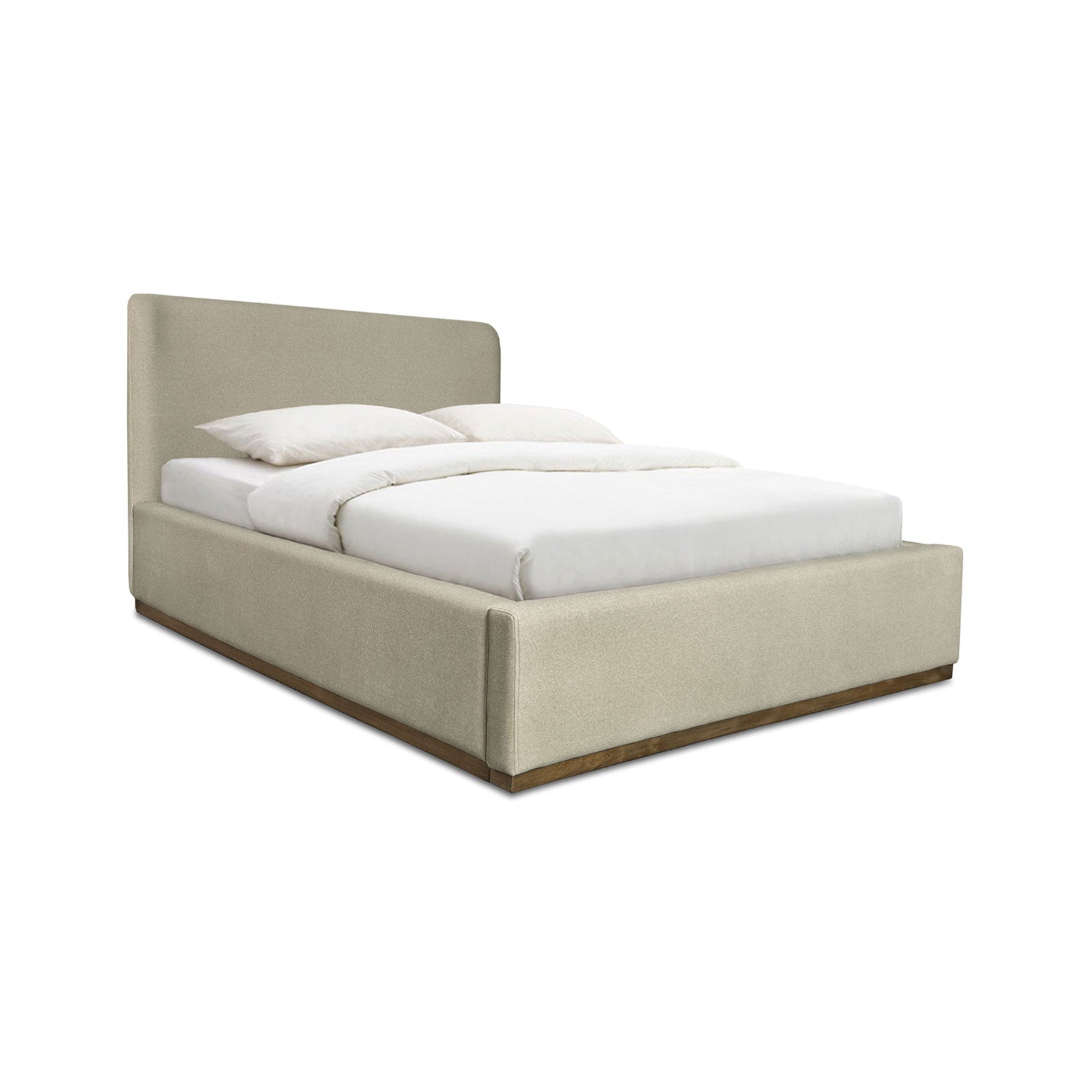 Faye Queen Storage Bed - Velvet Sandstorm