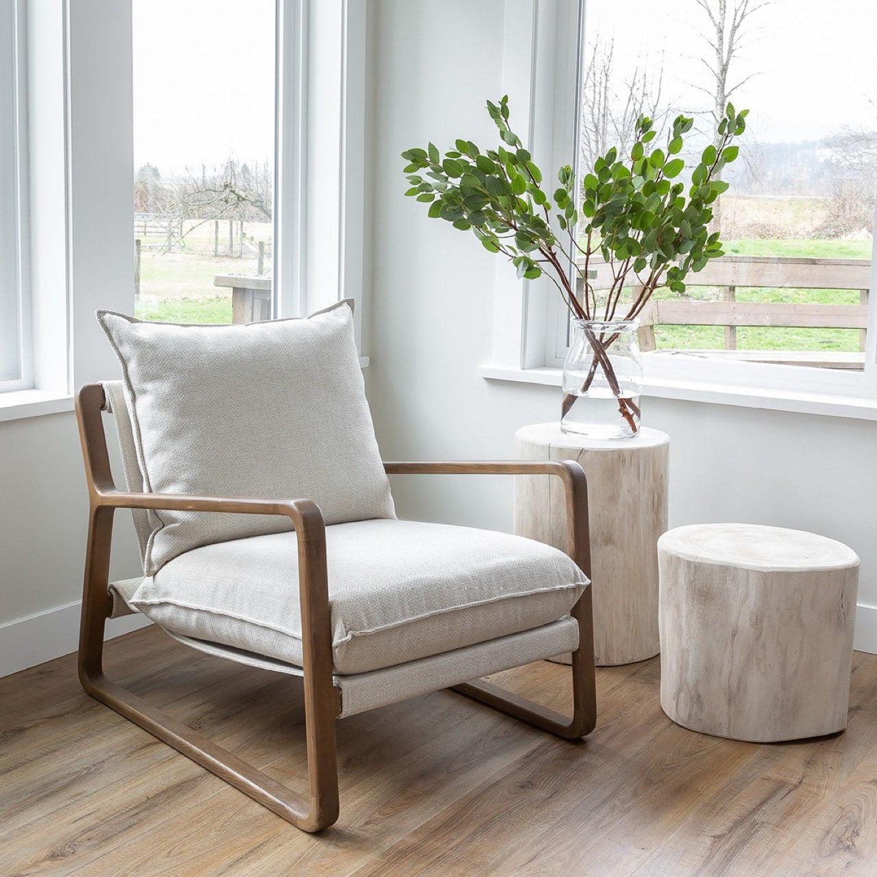 Finn Sling Chair - Cream