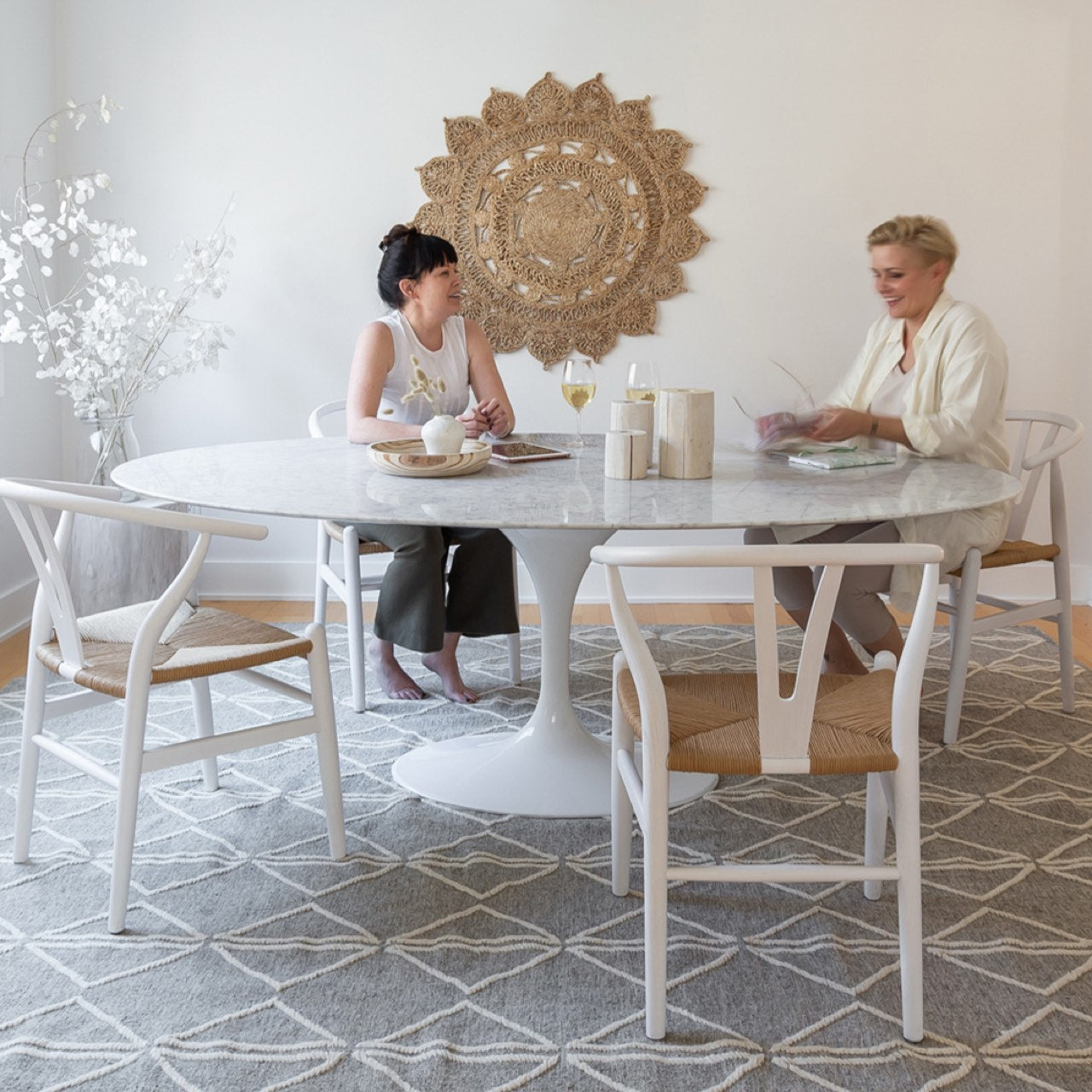 Flute Dining Table - Oval