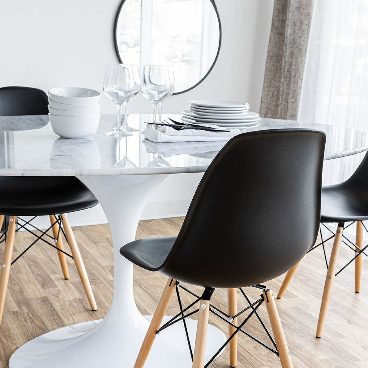 Flute Condo Dining Table - Oval