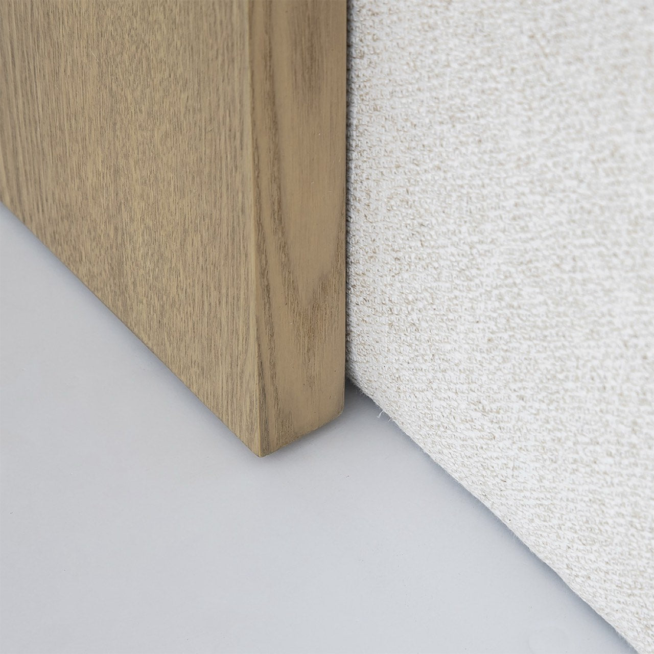 Forest Coffee Ottoman - Cream and Blonde Oak