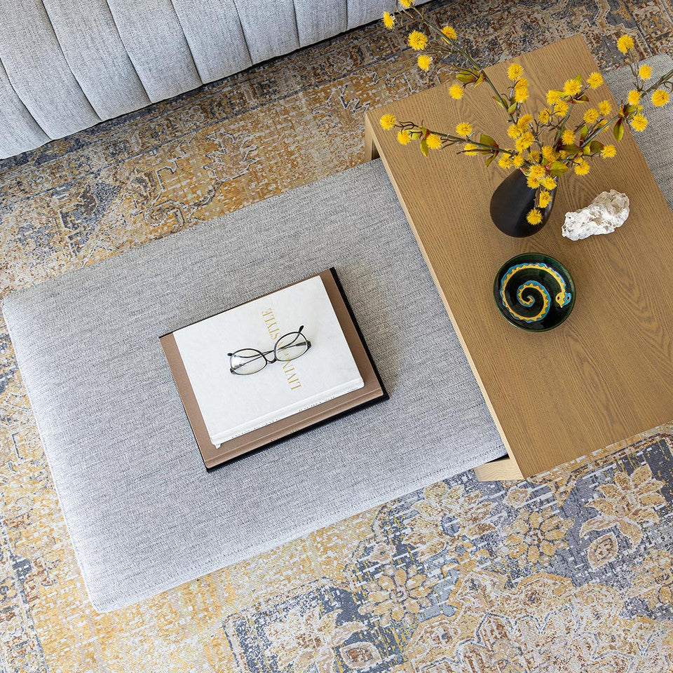 Forest Coffee Ottoman - Stone