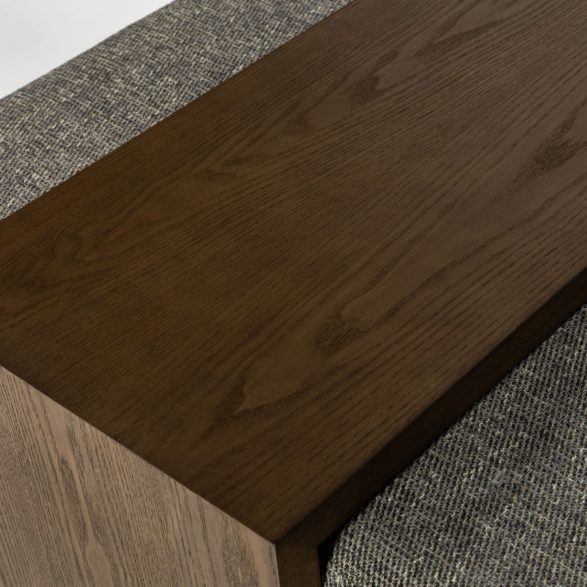 Forest Coffee Ottoman - Pepper and Dark Oak
