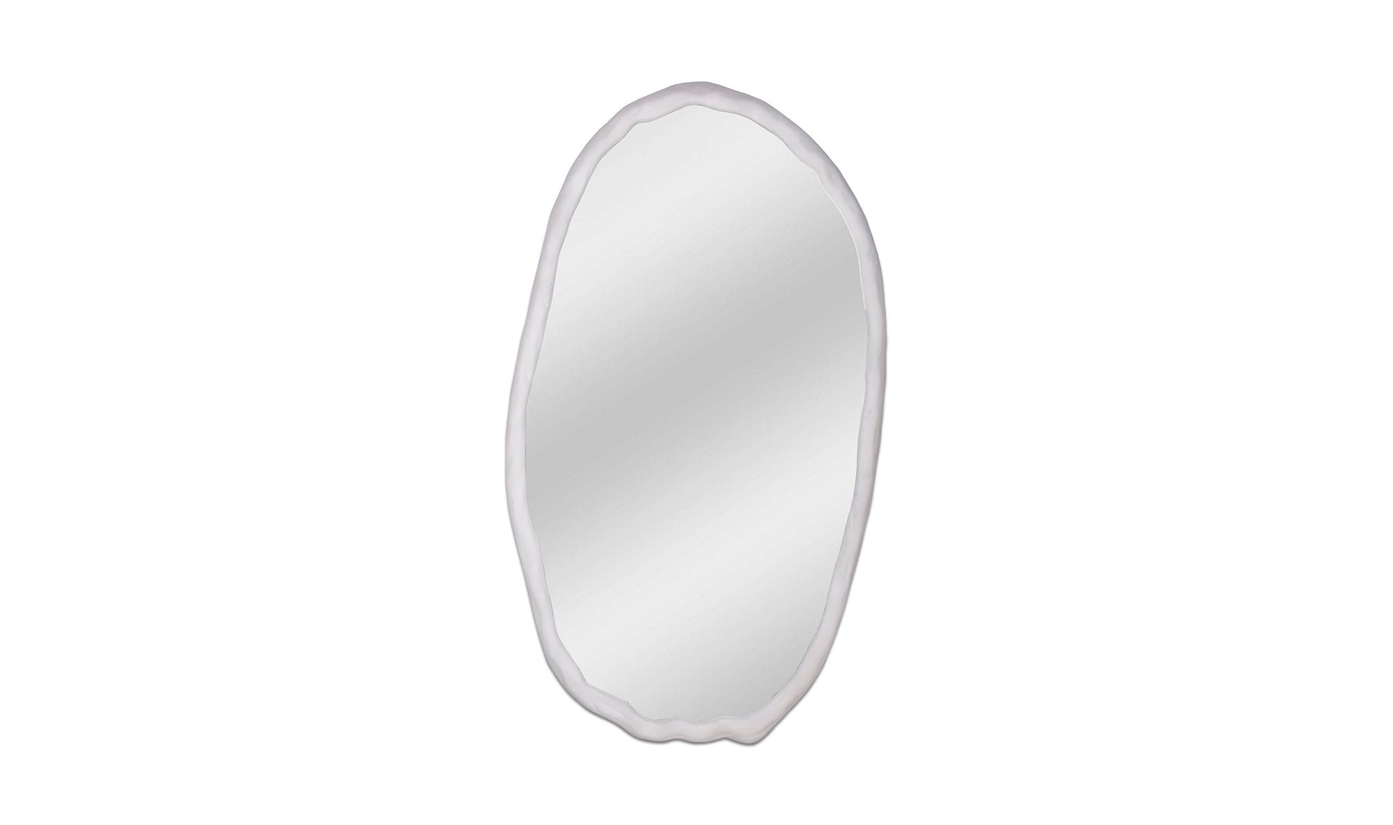 Foundry Oval Mirror- White