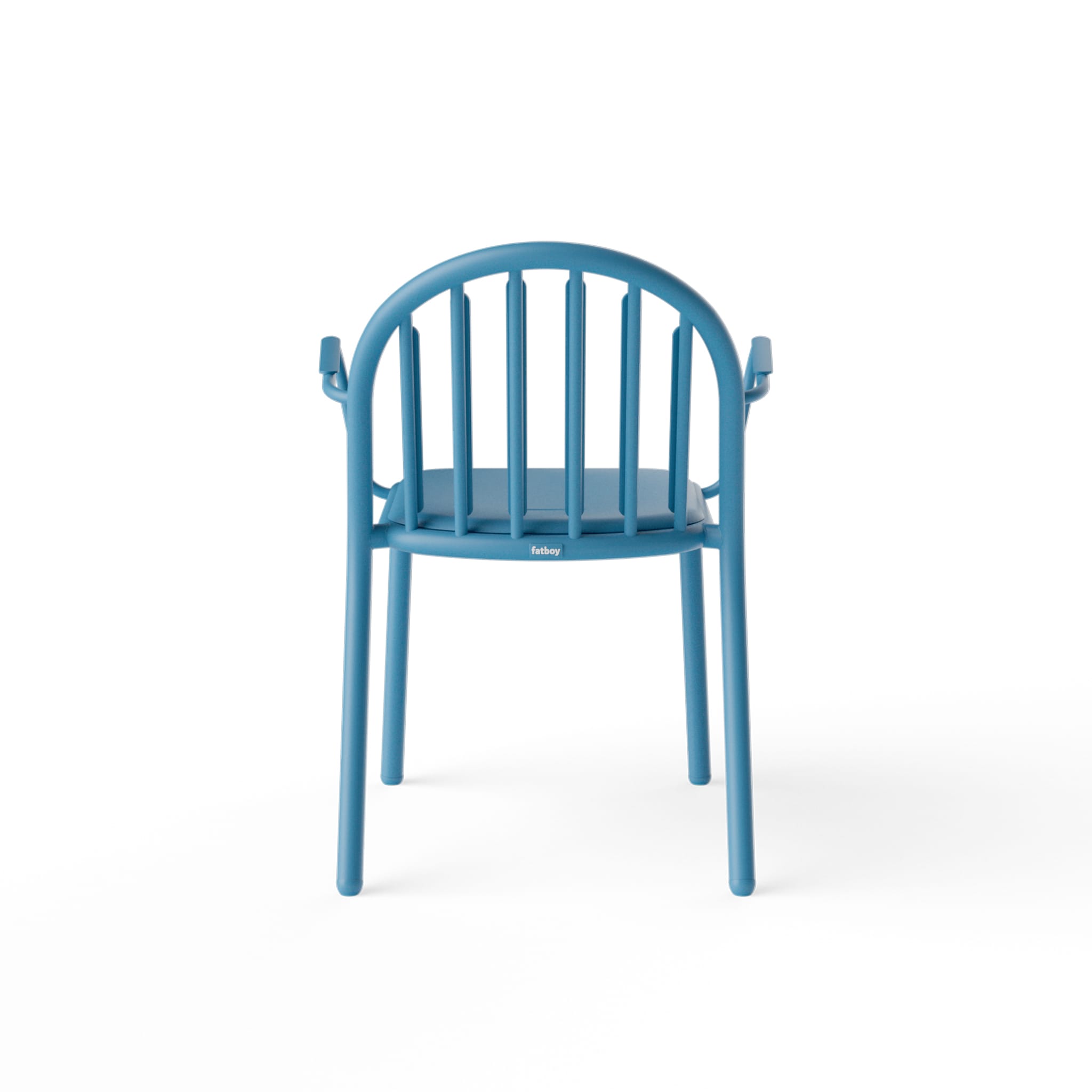 Aluminum construction of Fred’s Armchair, built to withstand Canadian weather conditions year-round.