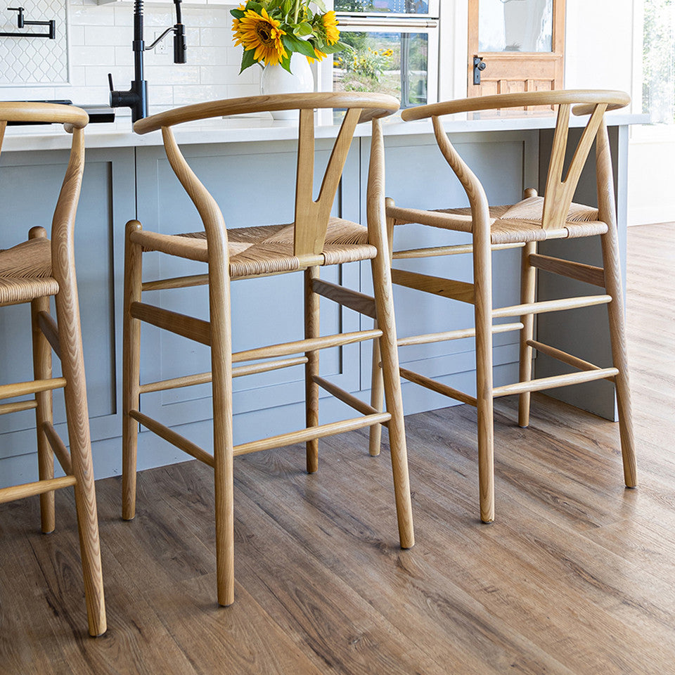 Frida Counter Stool | Blonde with Natural
