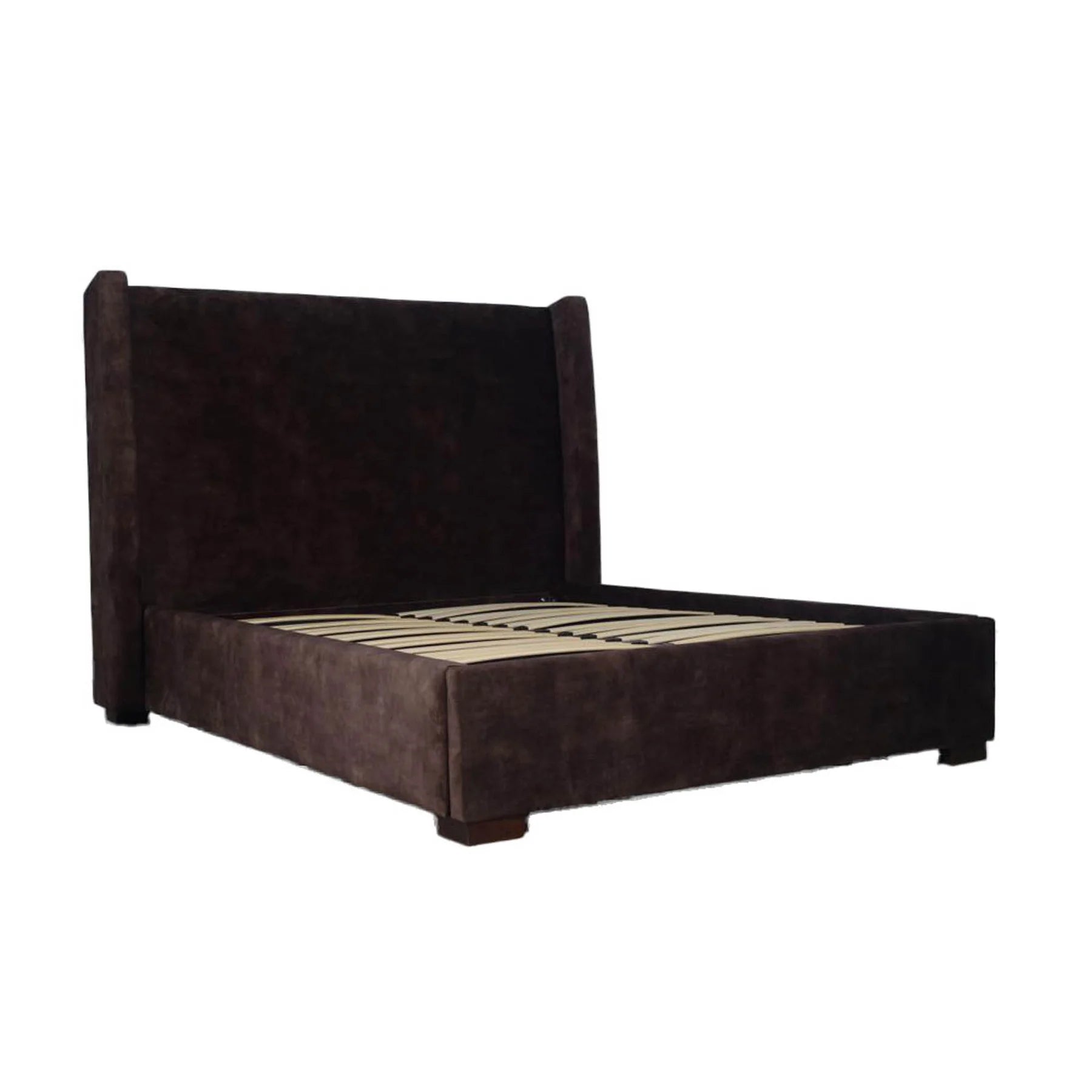 Cora Brown Velvet Storage Bed