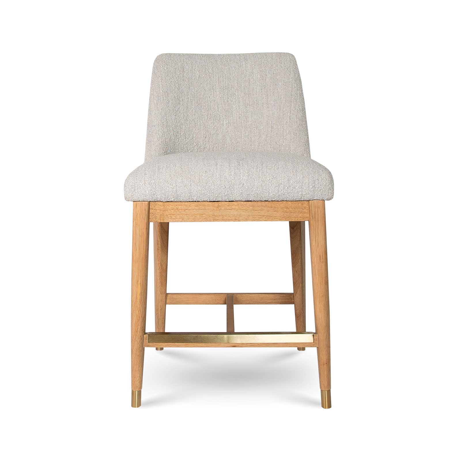 Fawcett Counter Stool - Taupe Boucle - Blonde