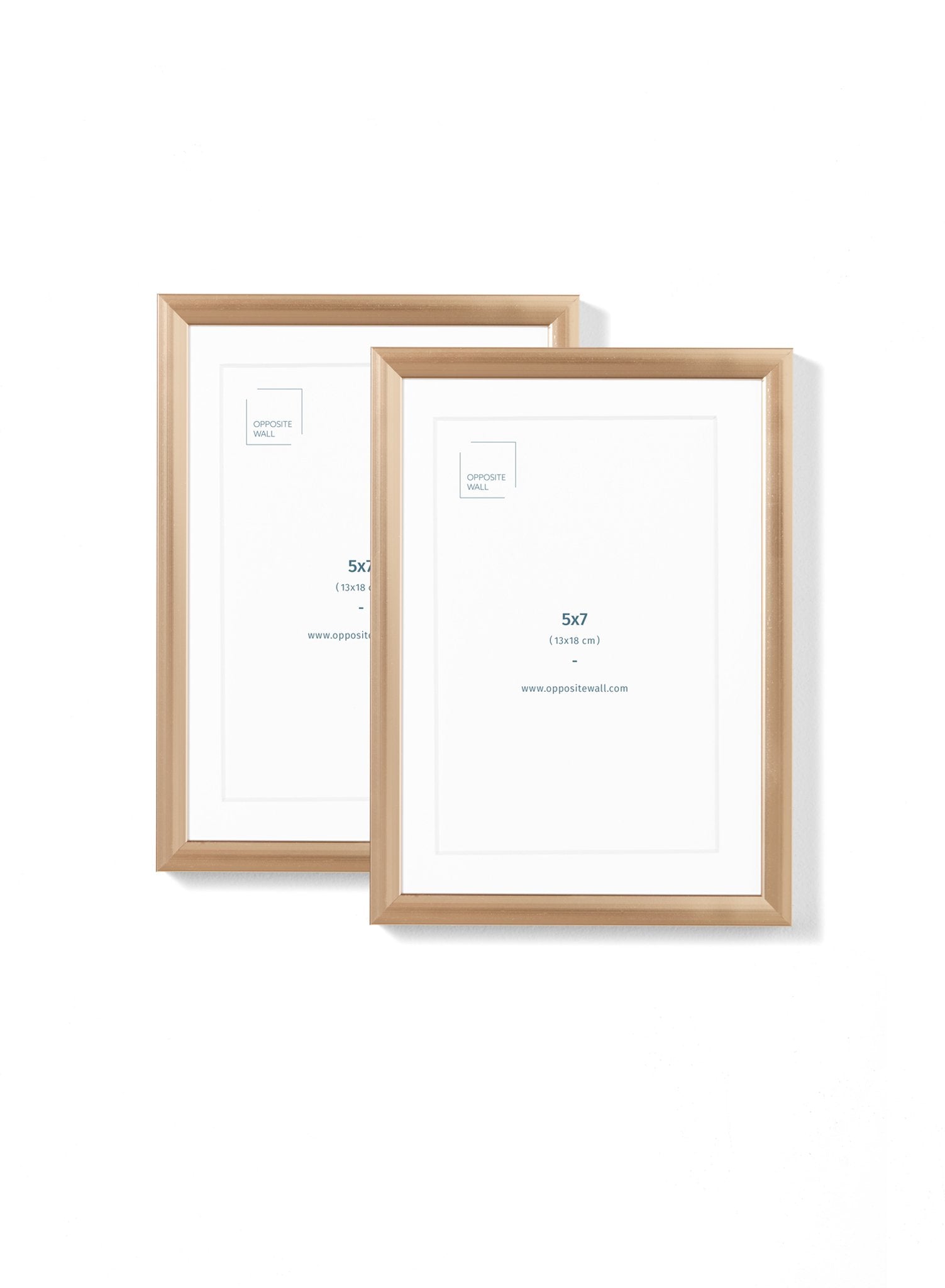 Gold Metal Frame (2 Pack), 5x7 in | 13x18 cm