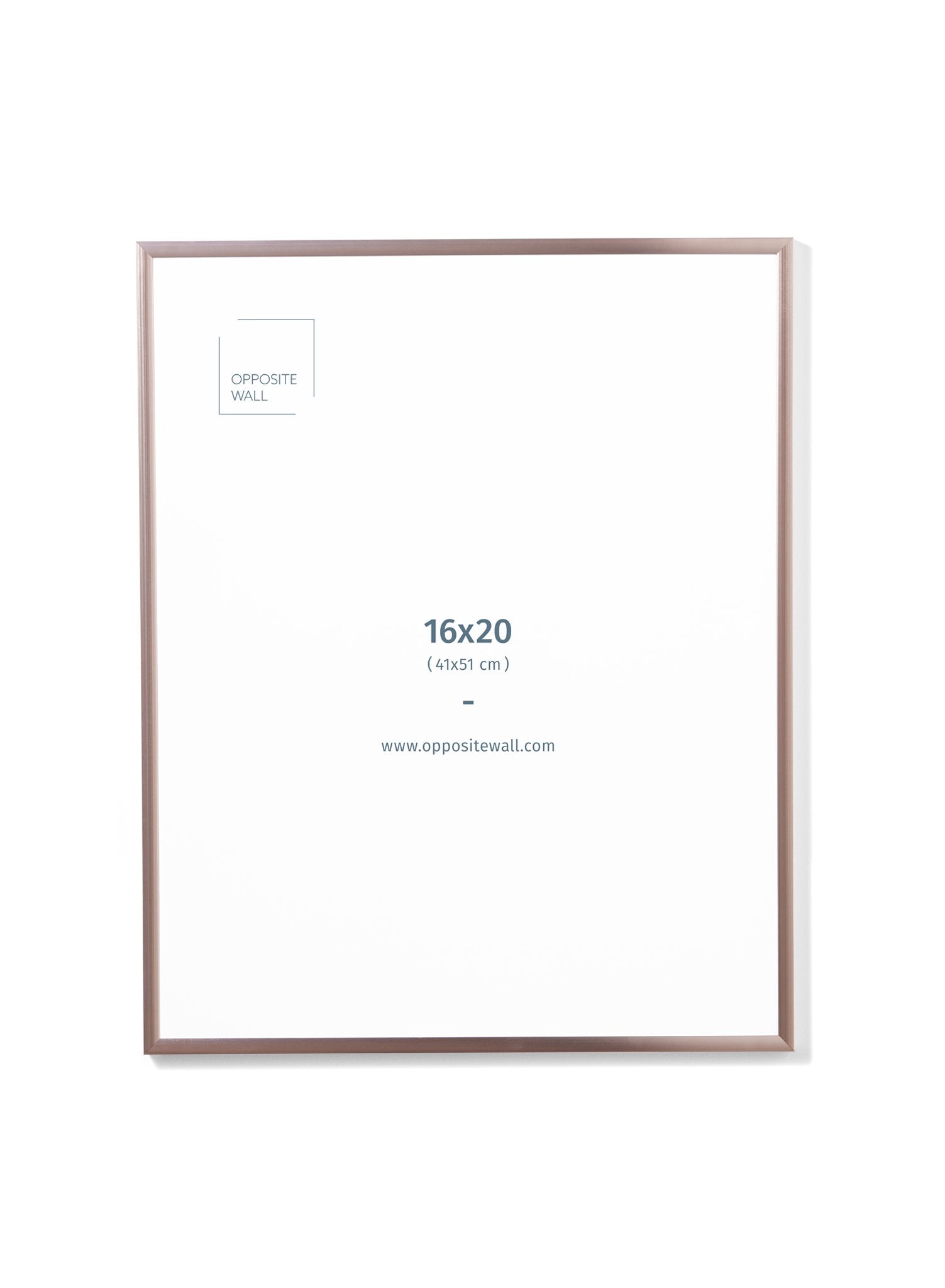 Rose Gold Metal Frame, 16x20 in | 41x51 cm