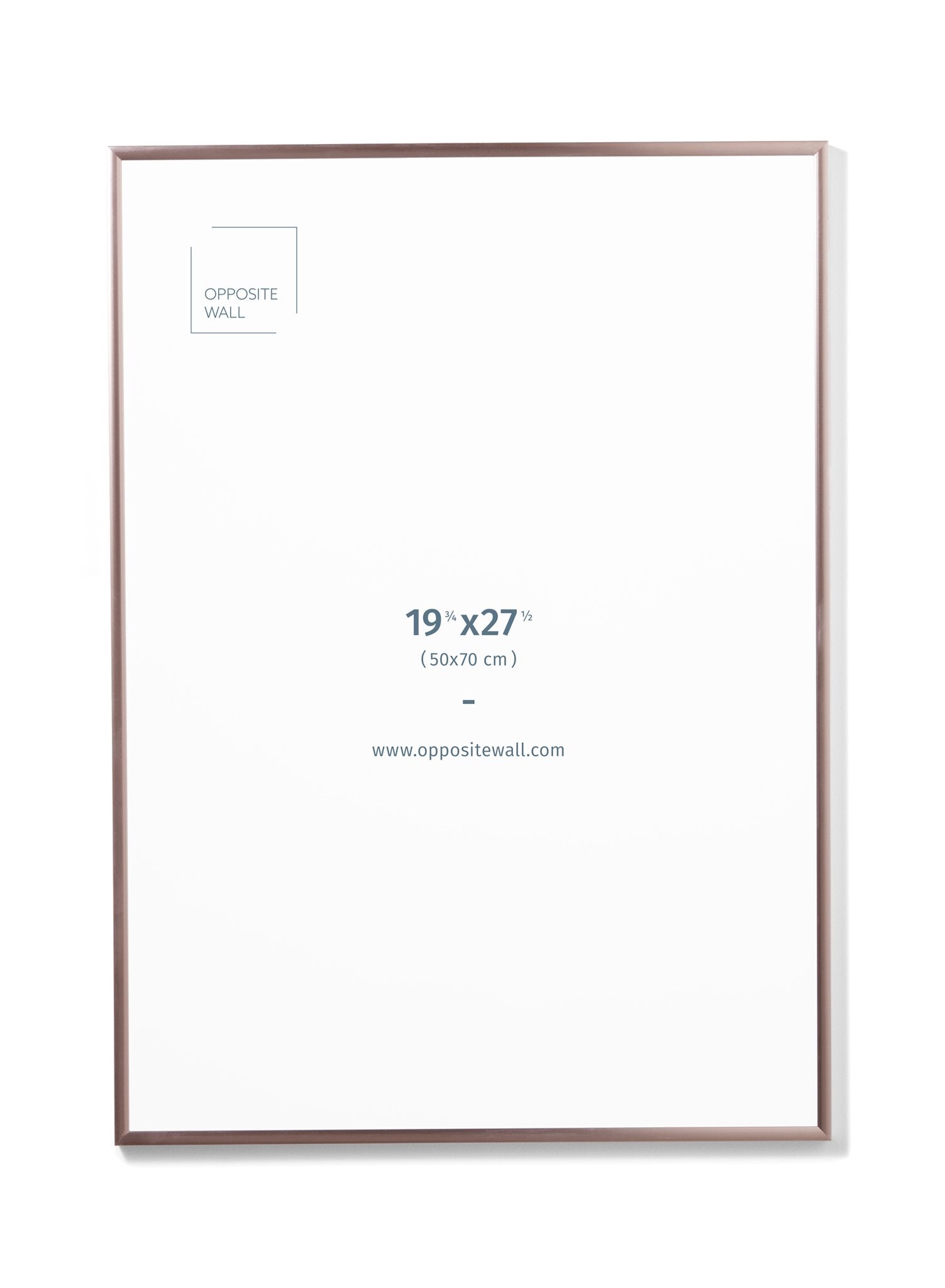 Rose Gold Metal Frame, 19¾x27½ in | 50x70 cm