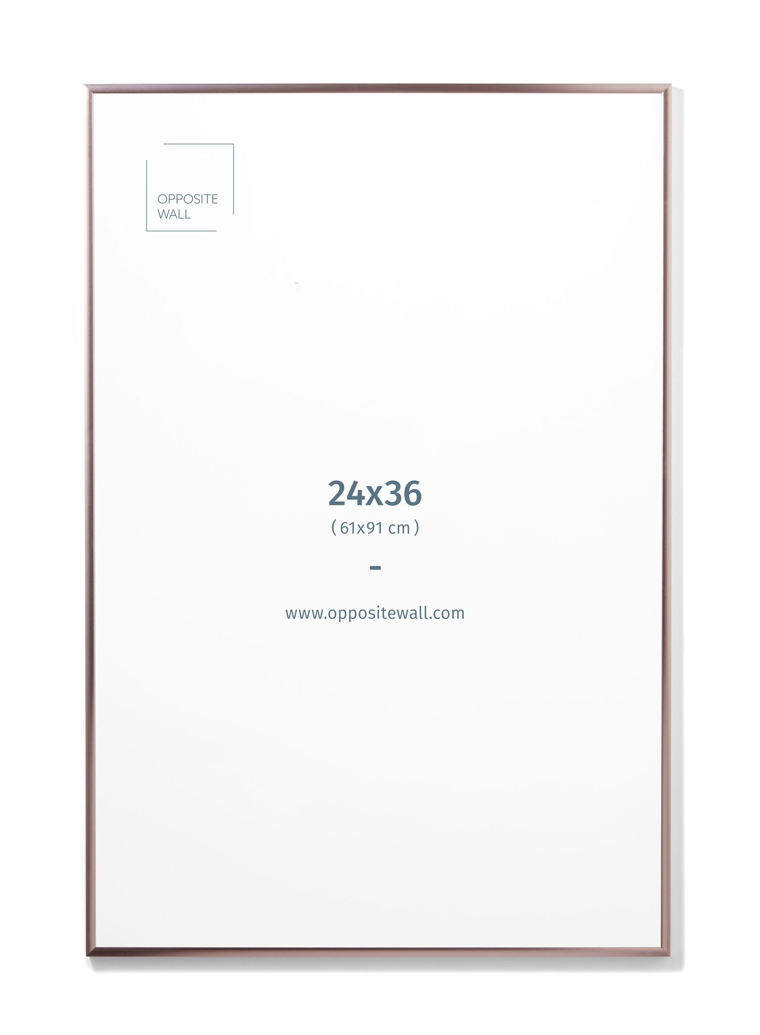 Rose Gold Metal Frame, 24x36 in | 61x91 cm