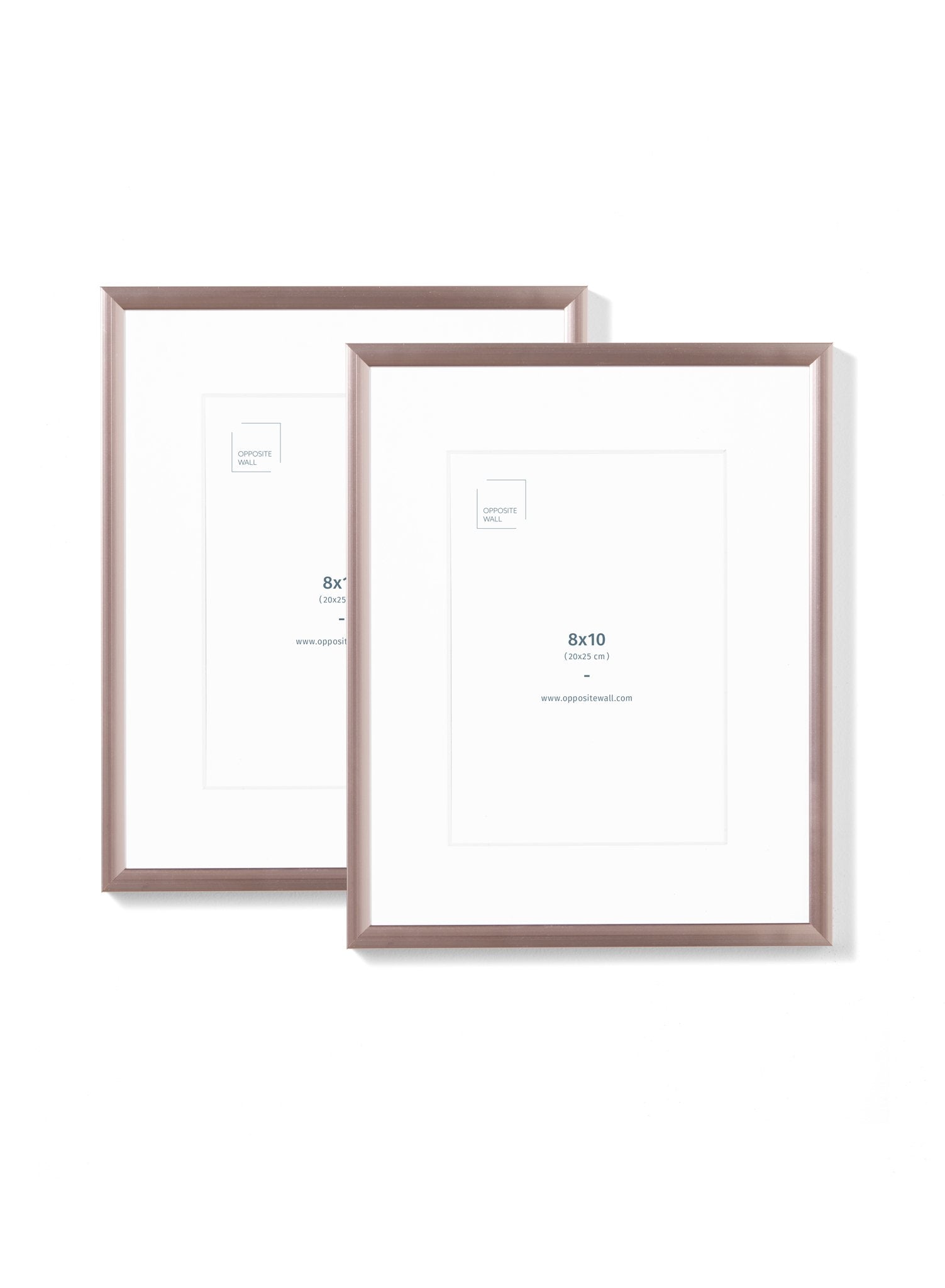 Rose Gold Metal Frame (2 Pack), 8x10 in | 20x25 cm