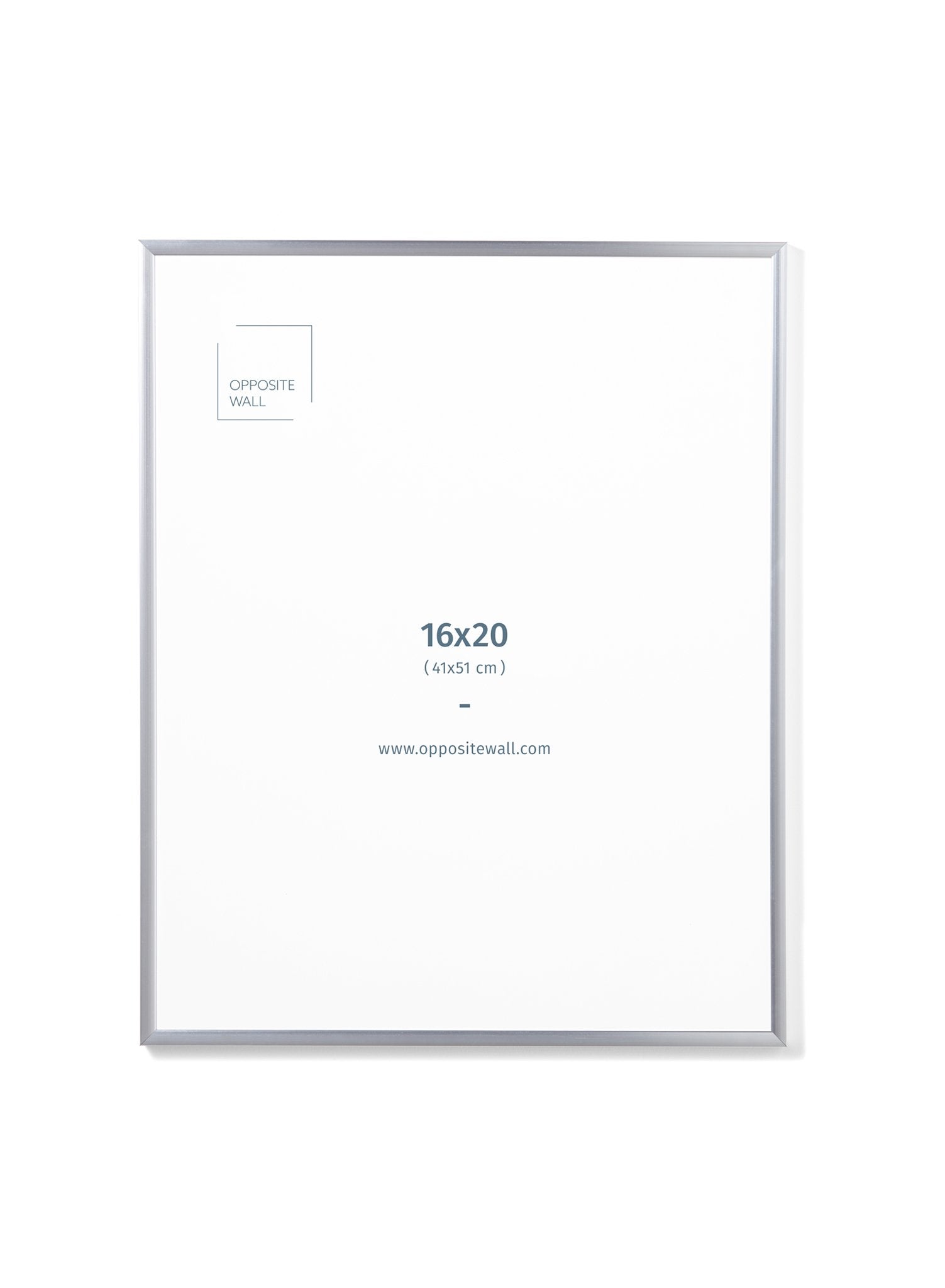 Silver Metal Frame, 16x20 in | 41x51 cm