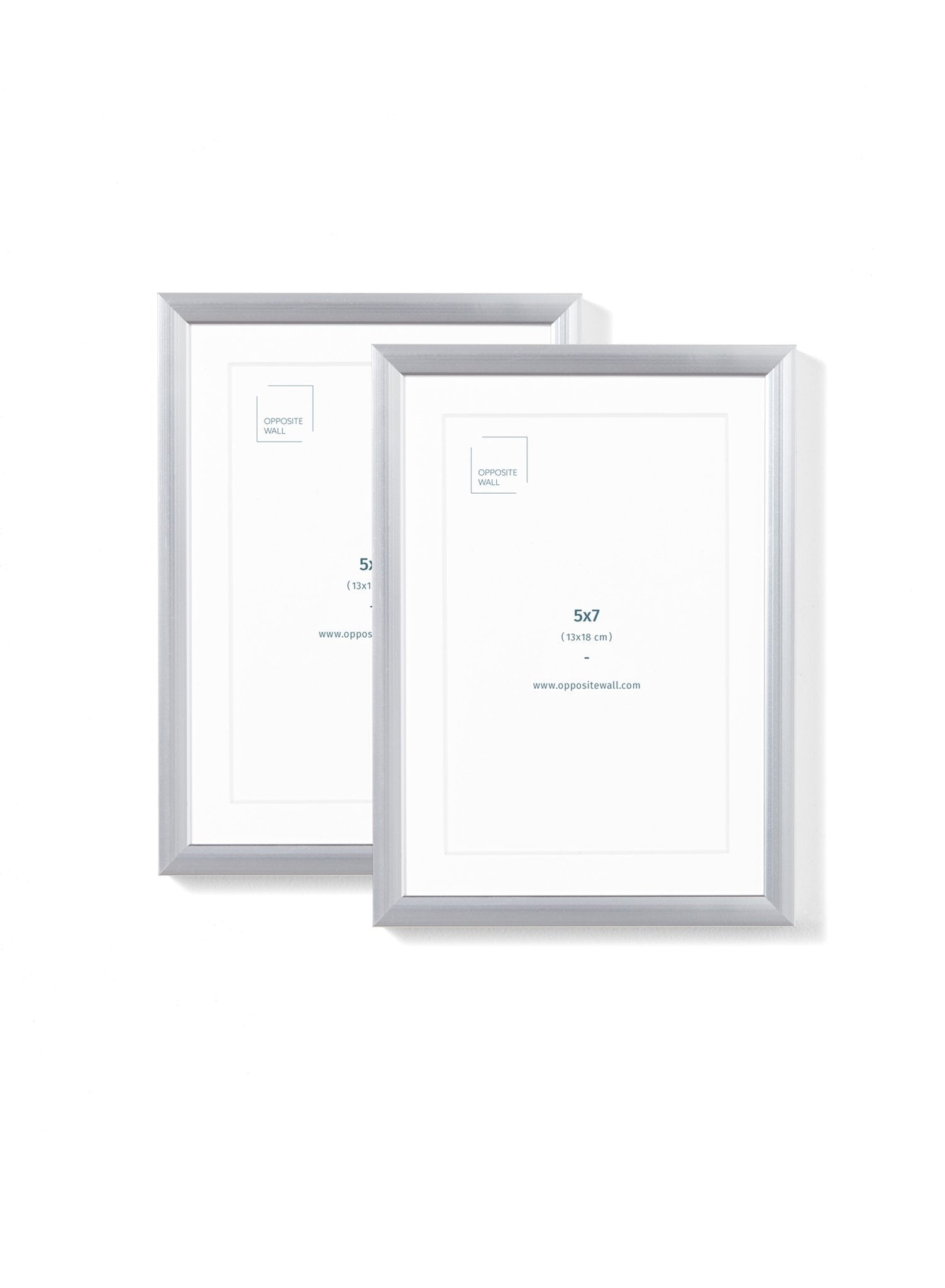 Silver Metal Frame (2 Pack), 5x7 in | 13x18 cm