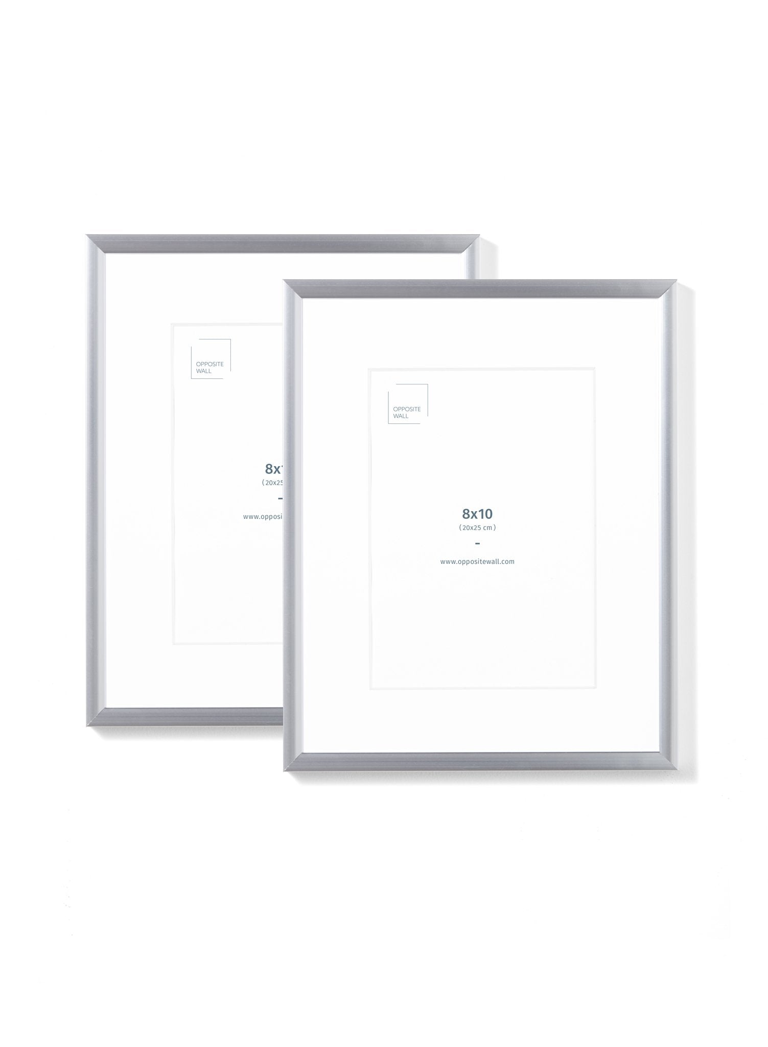 Silver Metal Frame (2 Pack), 8x10 in | 20x25 cm