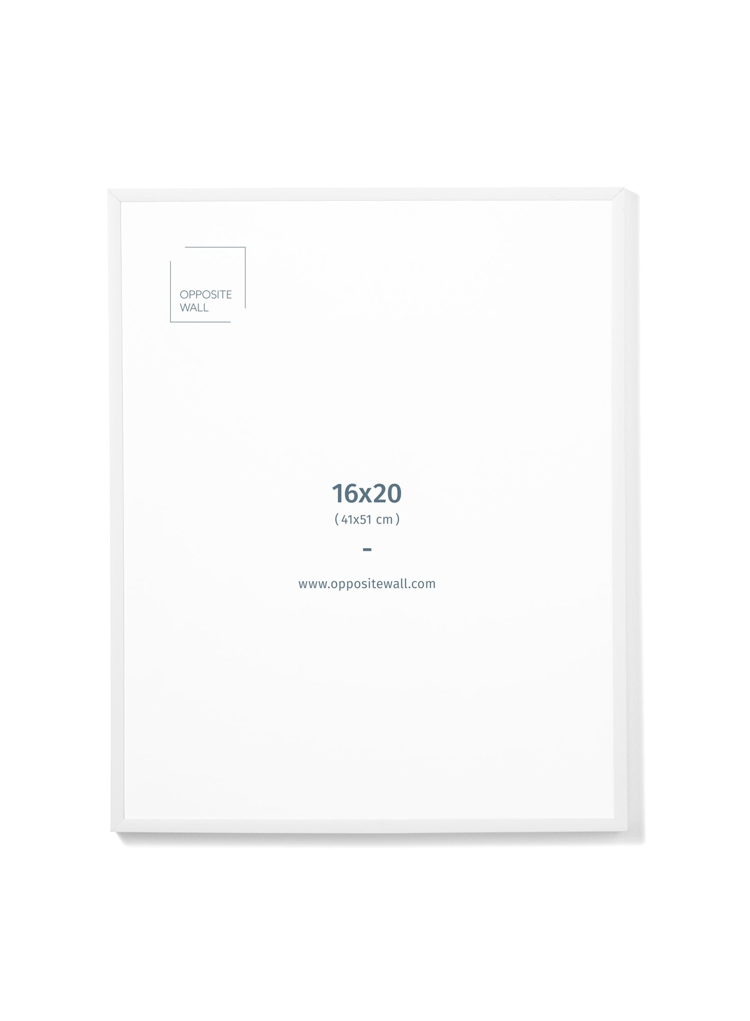 White Metal Frame, 16x20 in | 41x51 cm