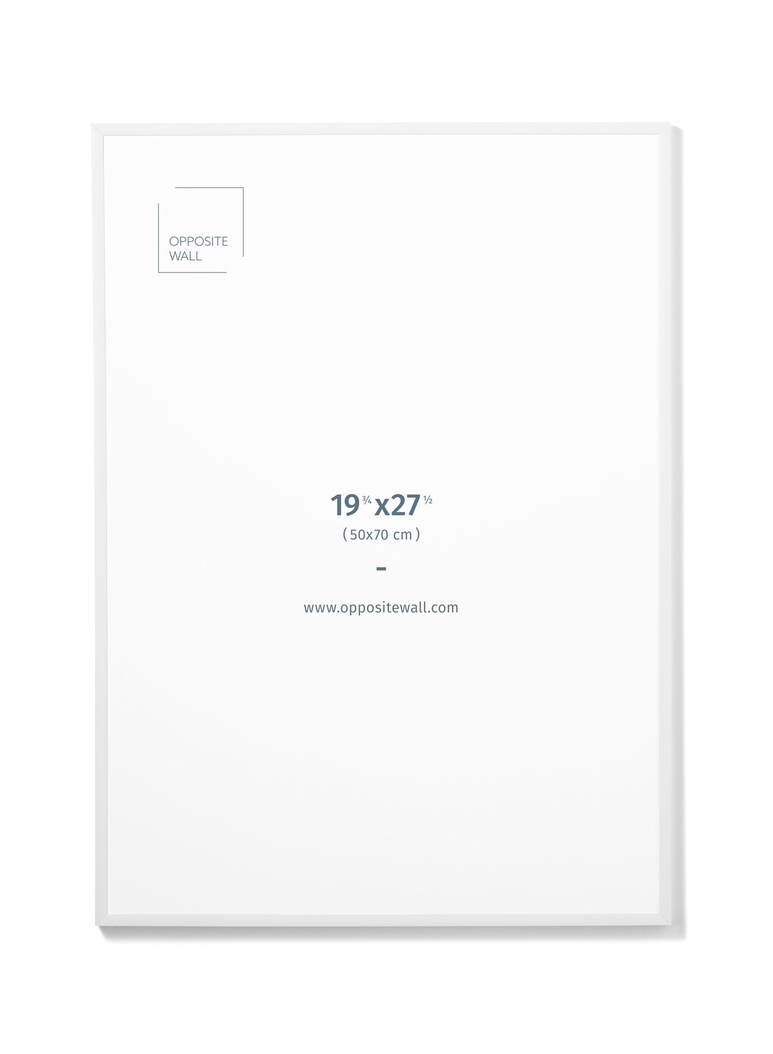 White Metal Frame, 19¾x27½ in | 50x70 cm