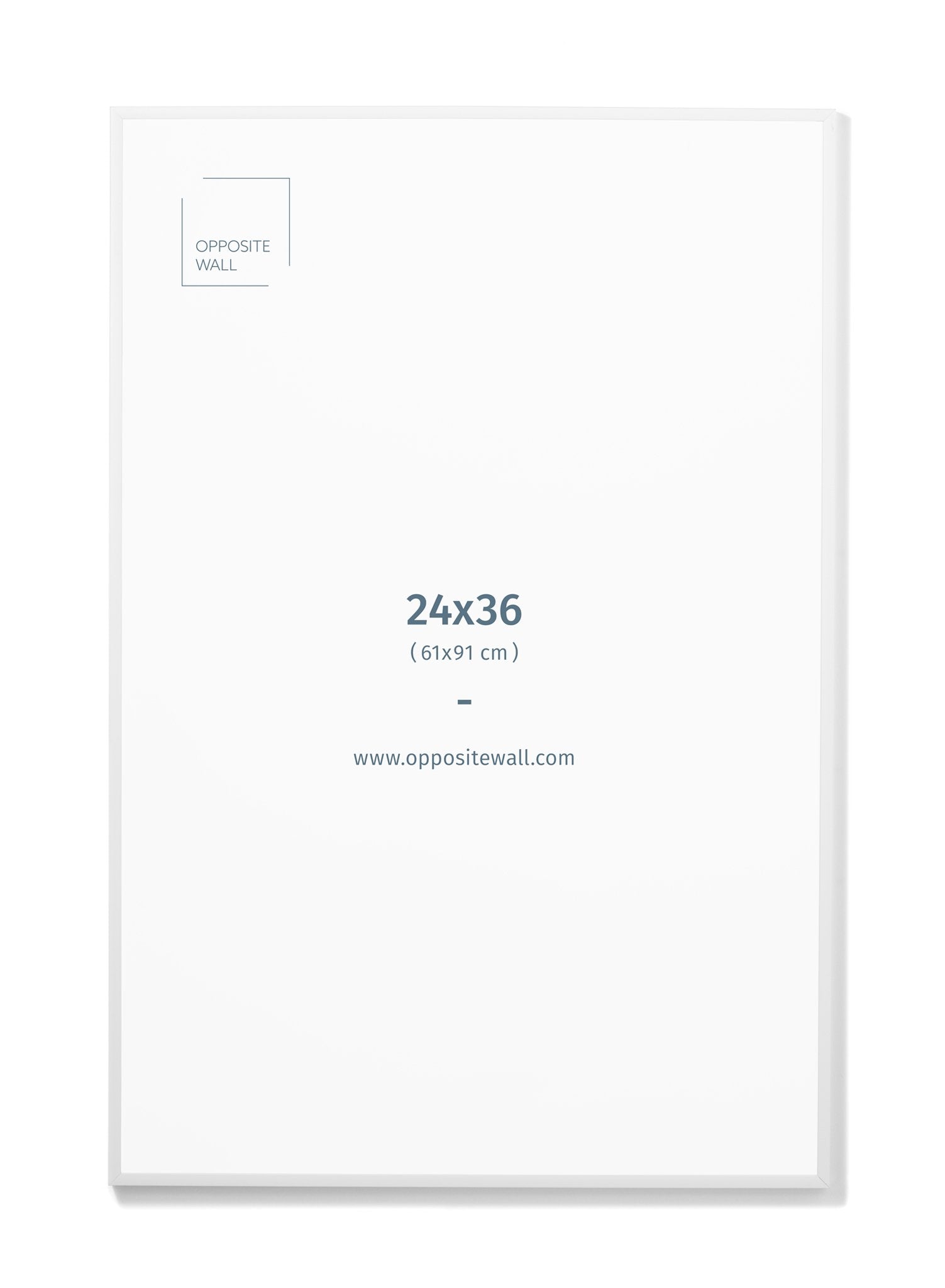 White Metal Frame, 24x36 in | 61x91 cm