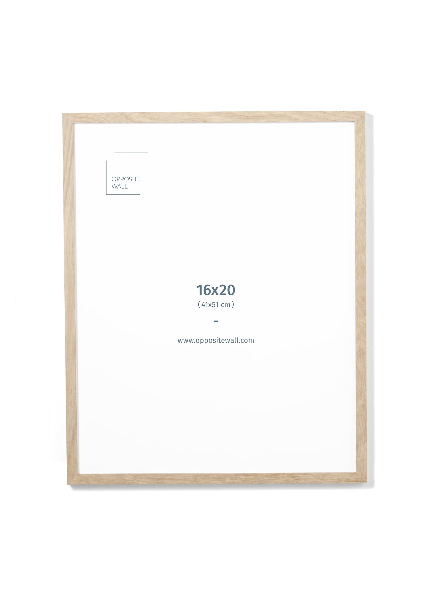 Solid Oak Frame With Glass, 16x20 in | 41x51 cm