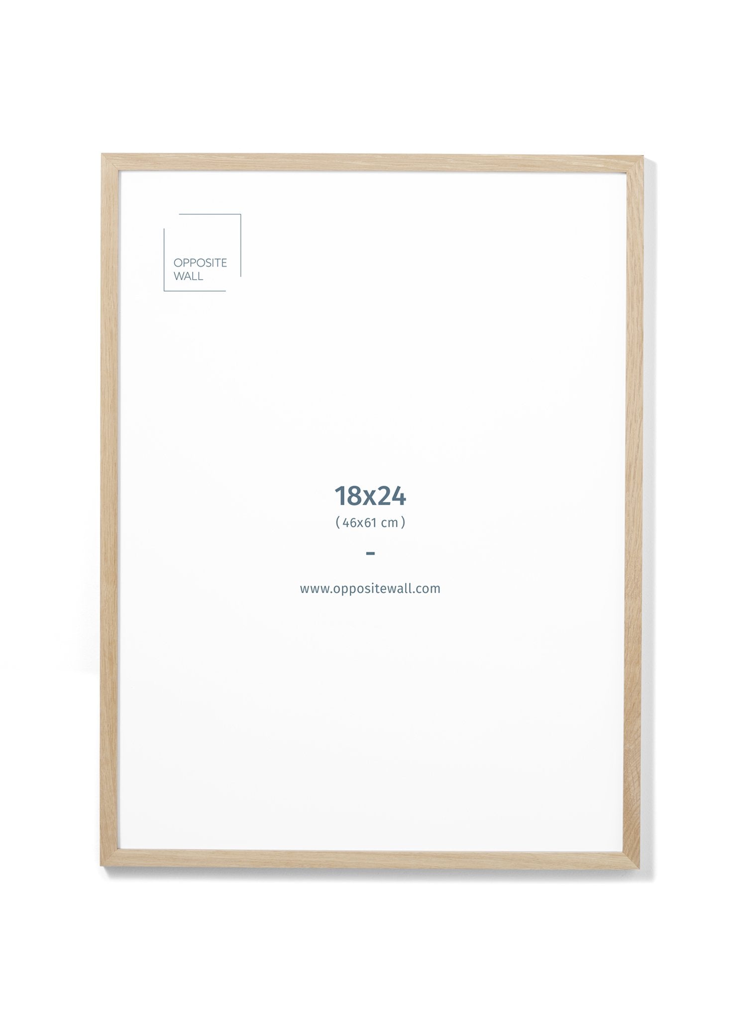 Solid Oak Frame With Glass, 18x24 in | 46x61 cm