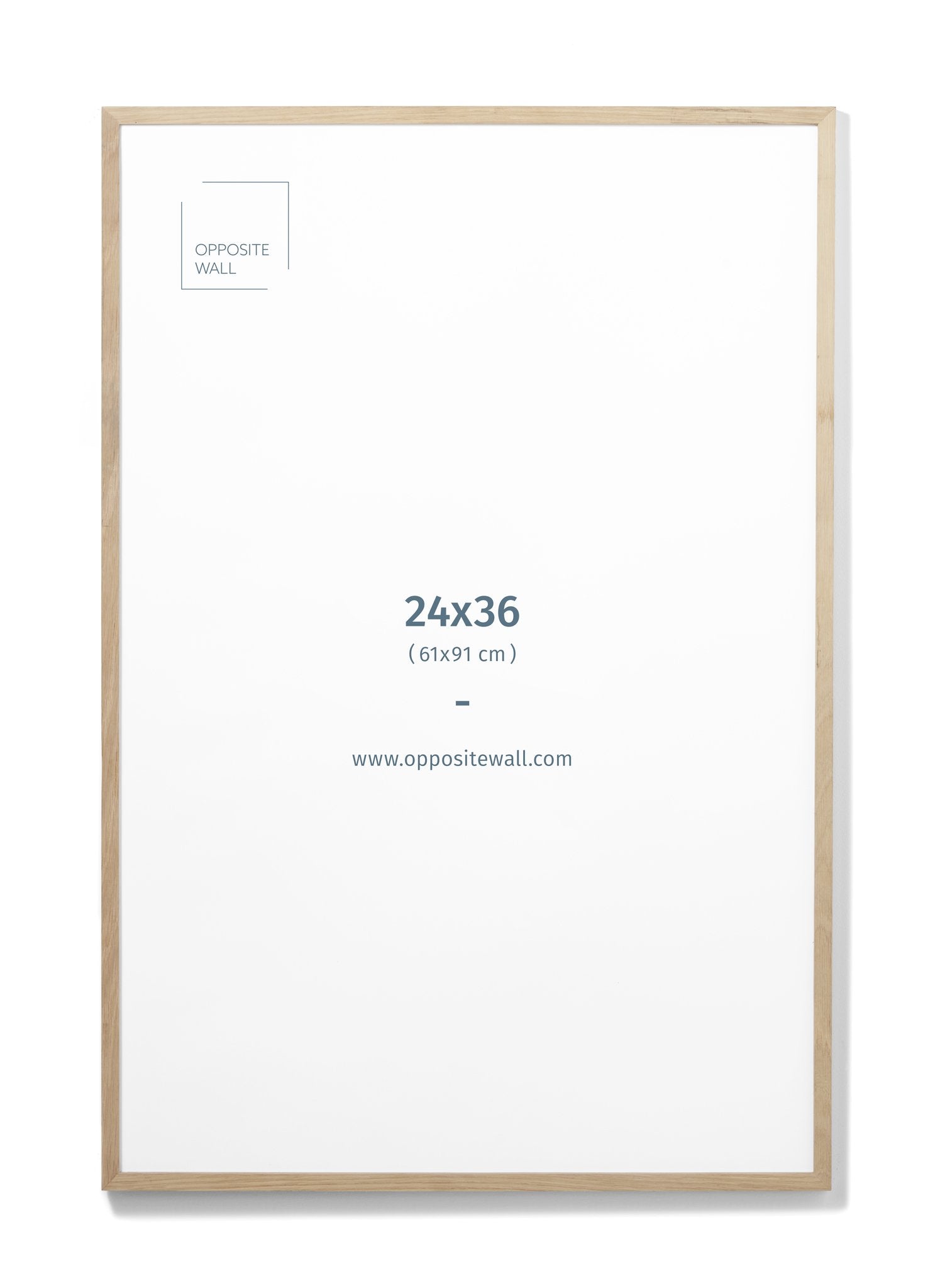 Solid Oak Frame With Glass, 24x36 in | 61x91 cm