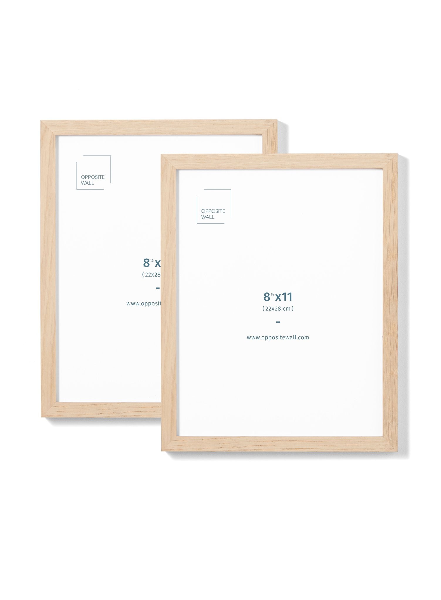 Solid Oak Frame (2 Pack), 8.5x11 in | 22x28 cm