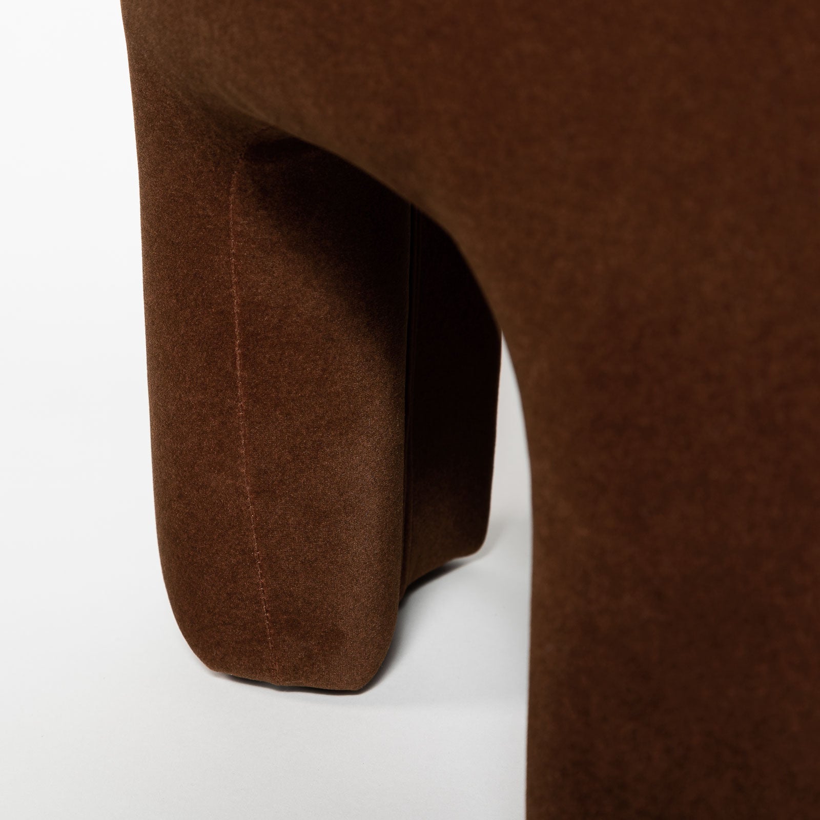 Ginger Ottoman - Velvet Chestnut