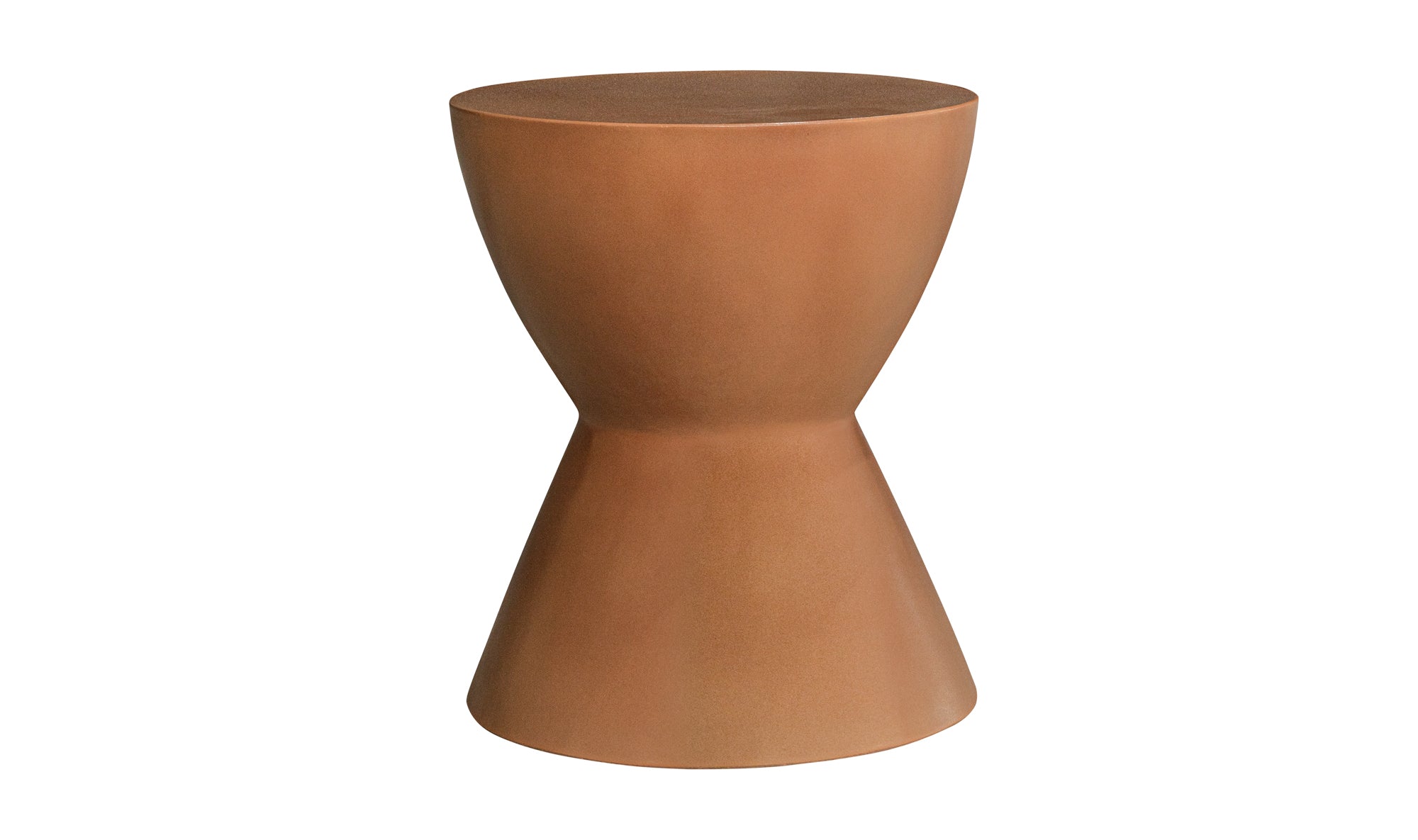 Hourglass Stool- Terracotta