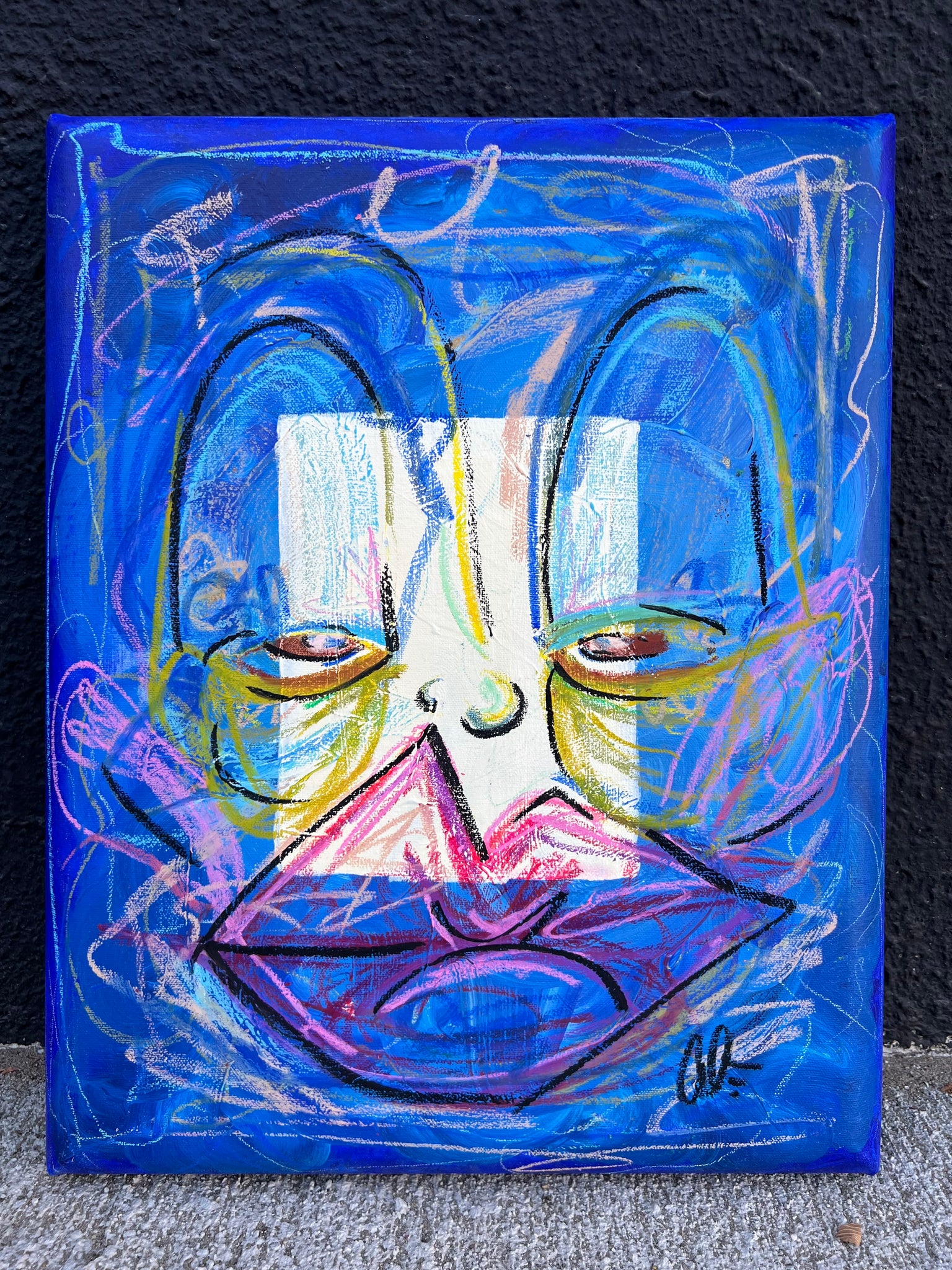 “Carré Blue” by Abriana Fortugno
