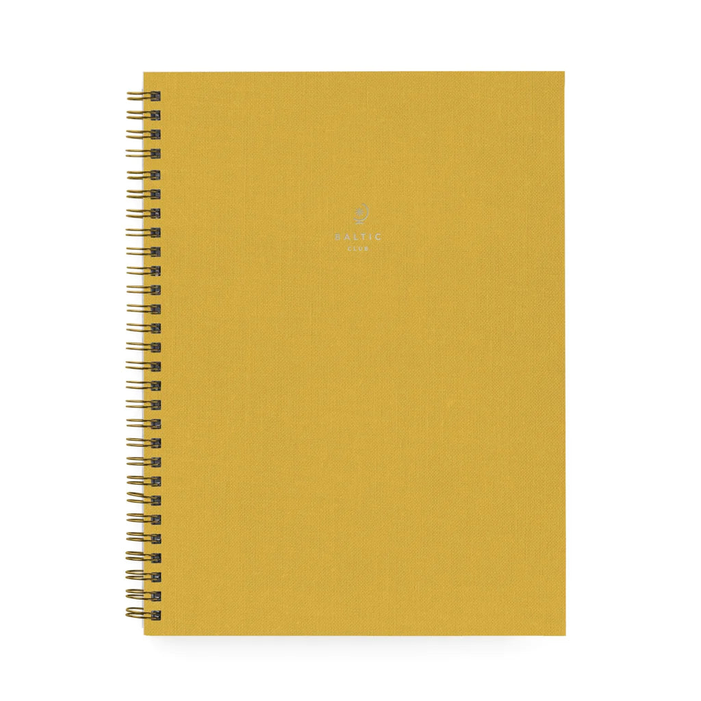 Curry Cloth Large Spiral Notebook